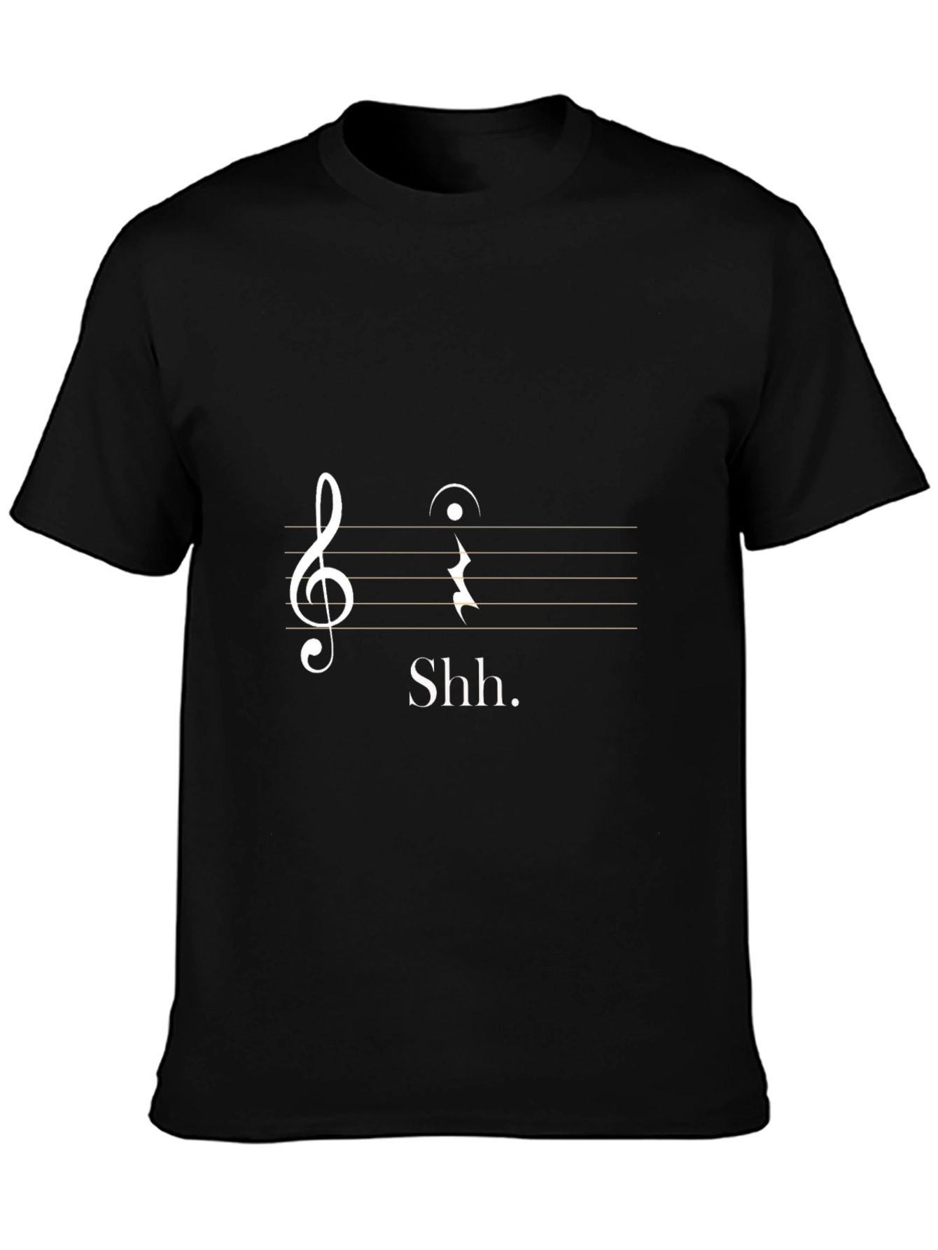 Shhh Music T-Shirt - Silence is Golden!