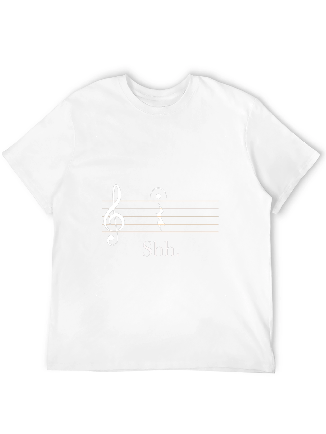 Shhh Music T-Shirt - Silence is Golden!