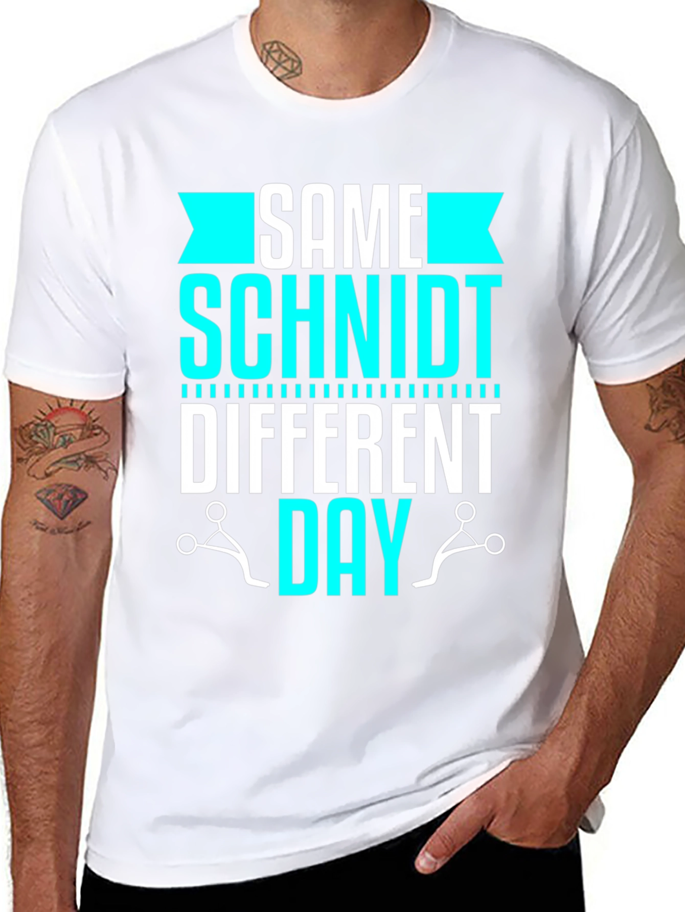 Same Schmidt Different Day Barber T-Shirt