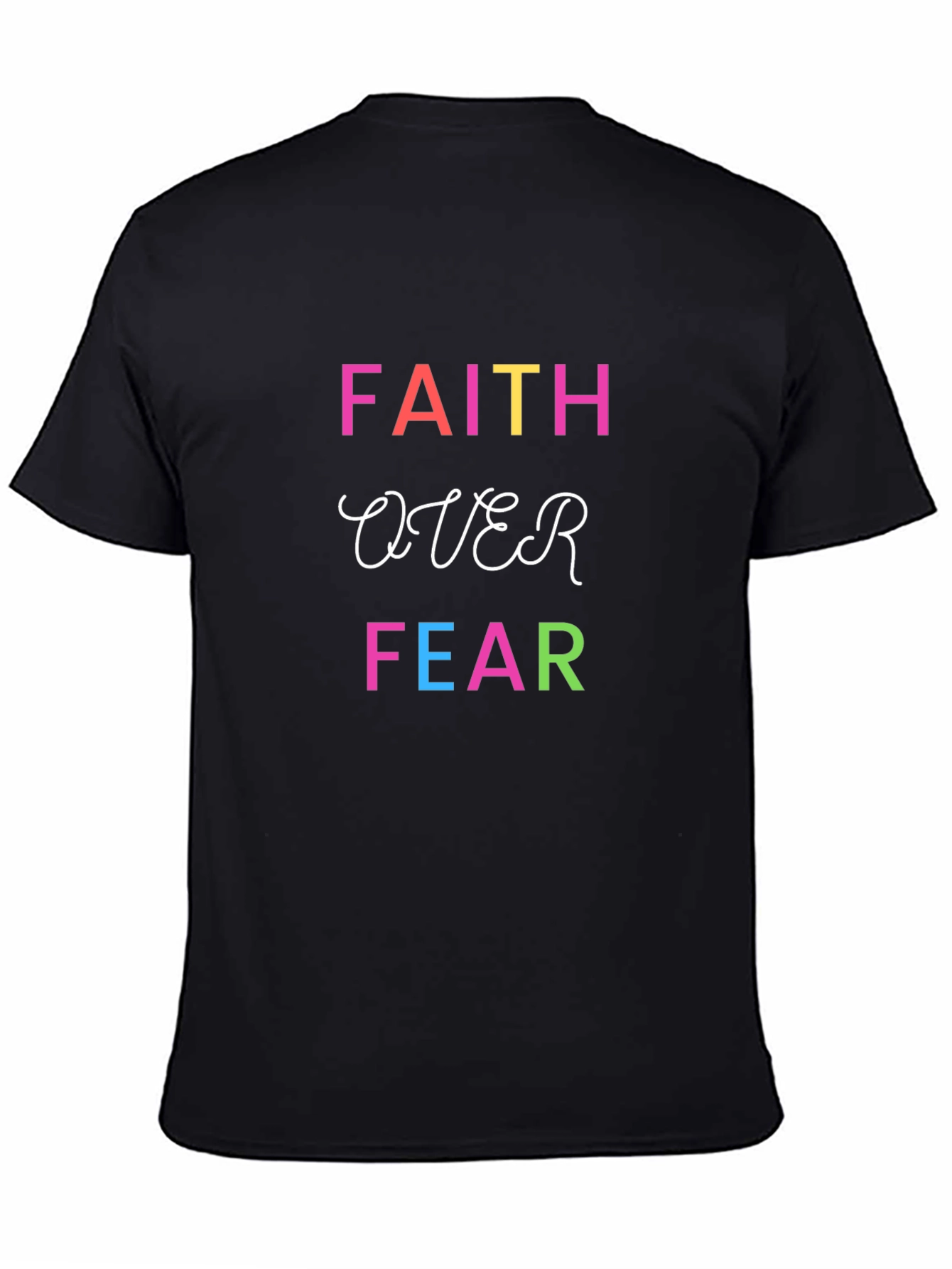 Faith Over Fear Graphic Tee - Inspirational Design