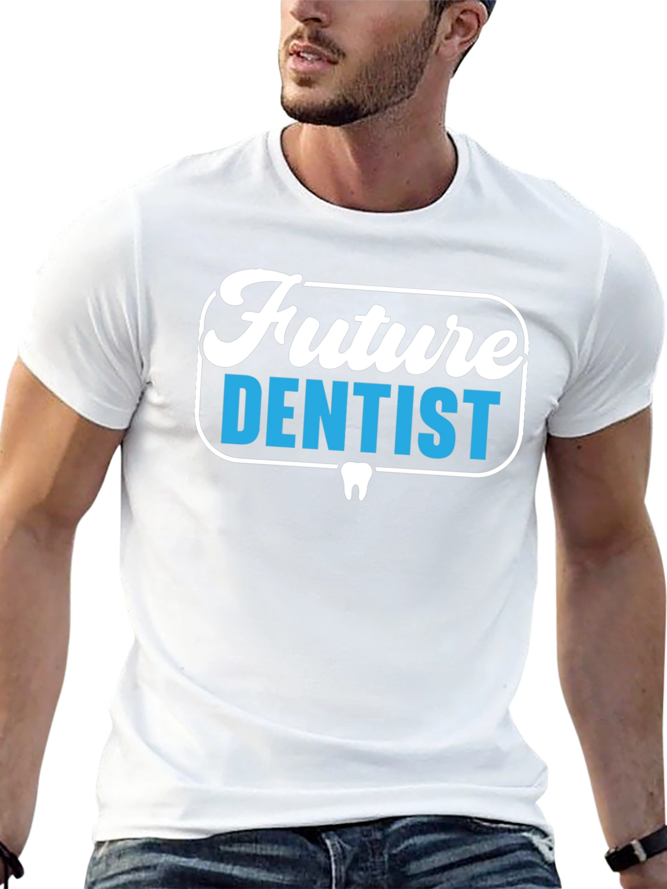 Future Dentist Graphic Tee - Black Cotton T-Shirt
