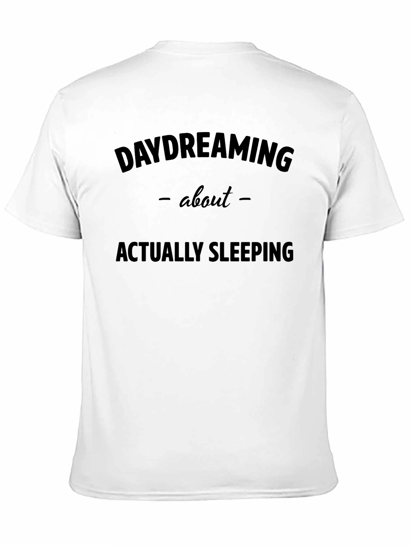 Daydreaming About Sleeping Black Graphic Tee