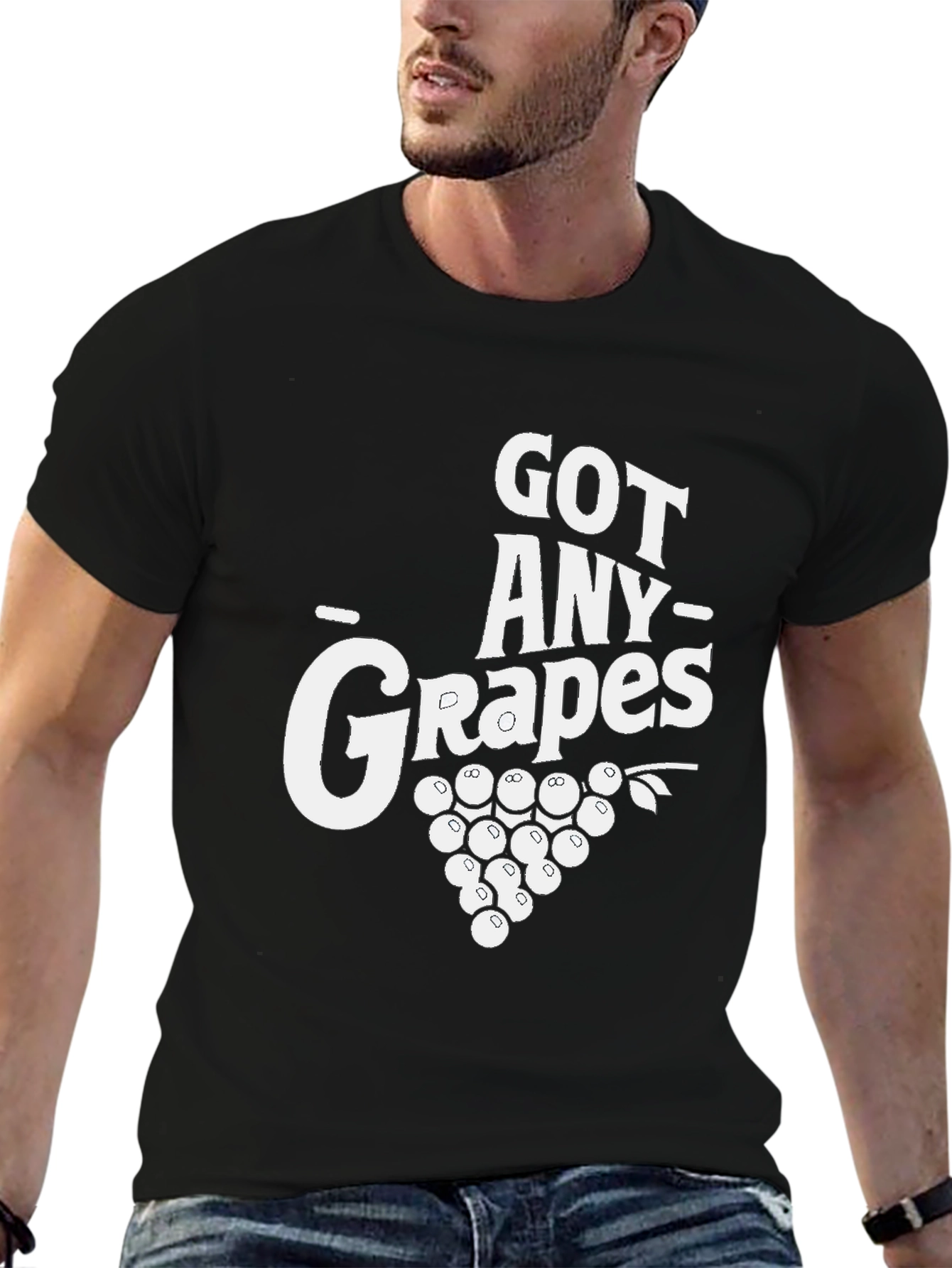 Got Any Grapes? Black T-Shirt