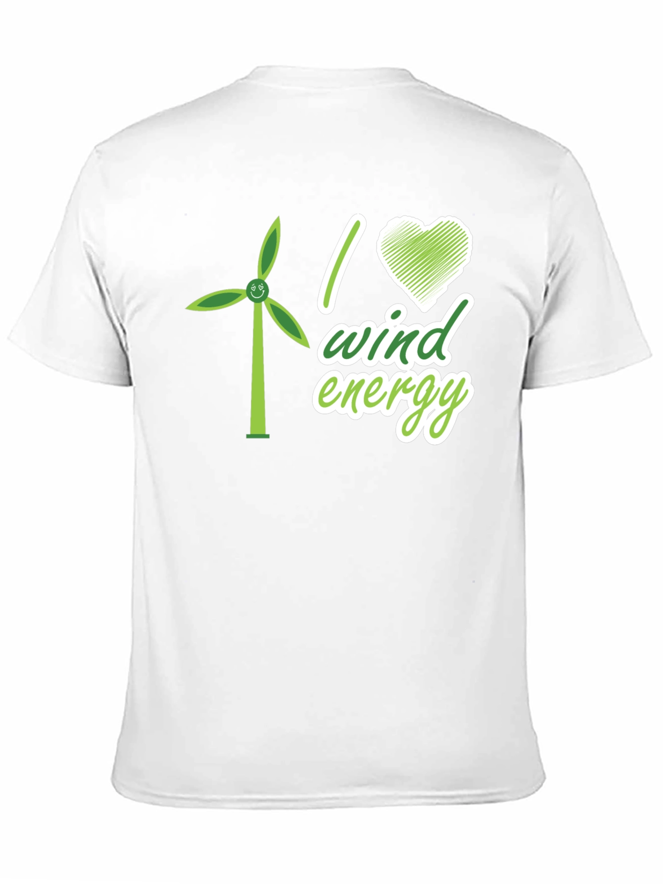I Love Wind Energy T-Shirt - Eco-Friendly Apparel