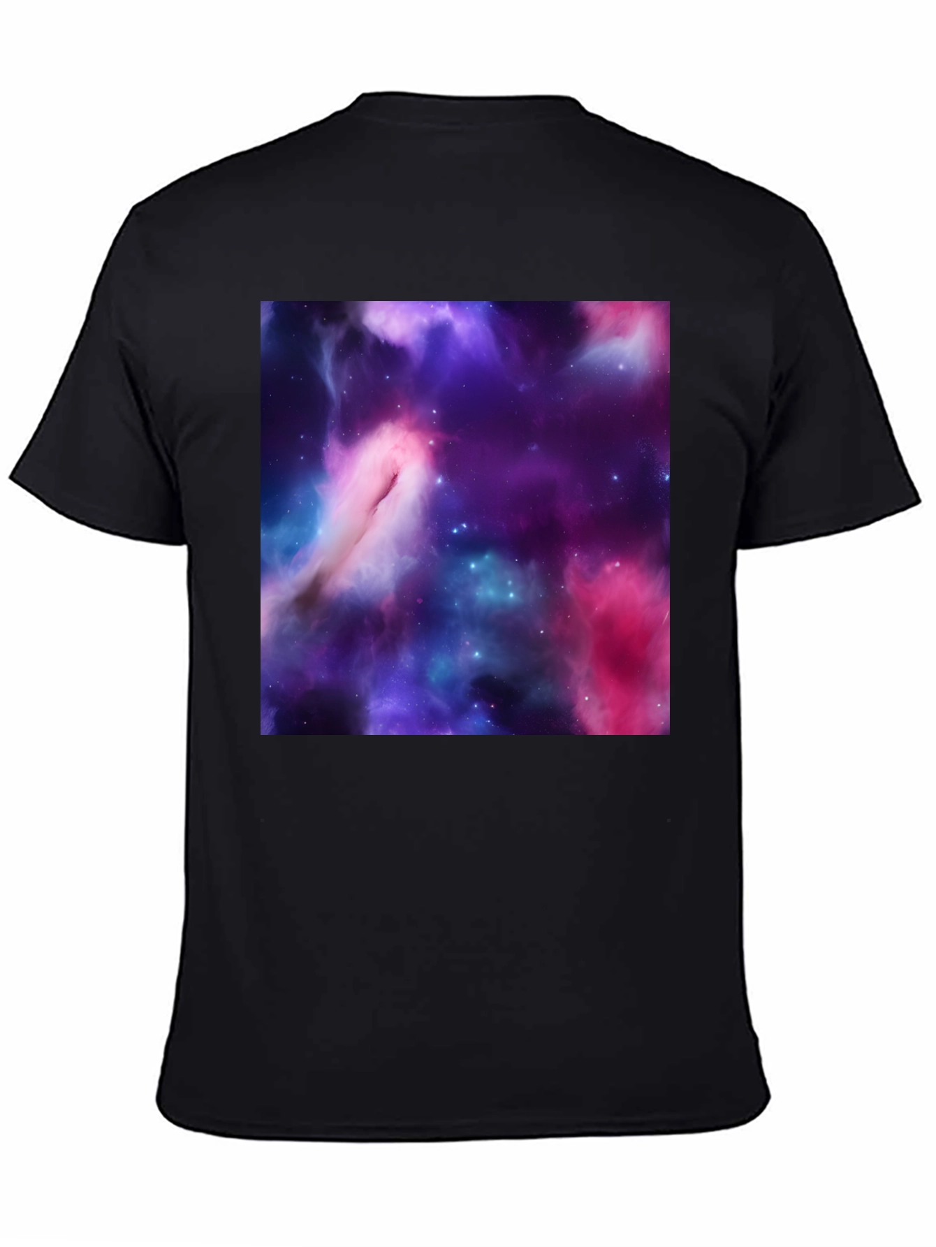 Cosmic Nebula Black T-Shirt