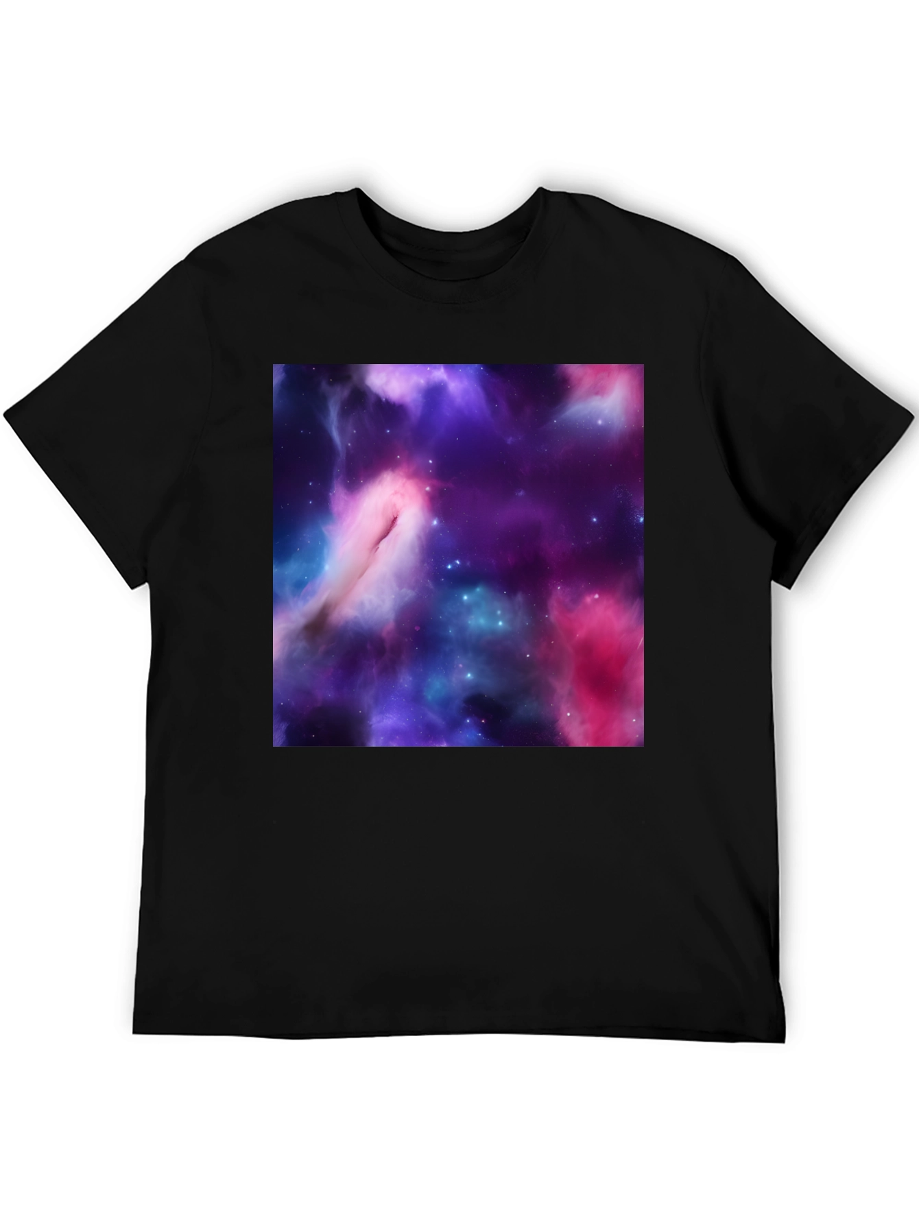 Cosmic Nebula Black T-Shirt