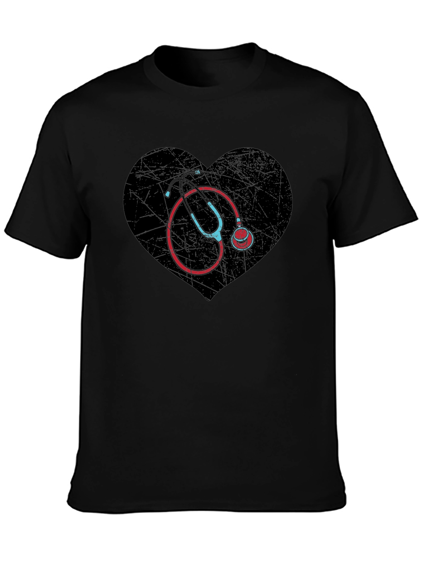 Heart Stethoscope T-Shirt - Medical Love Tee
