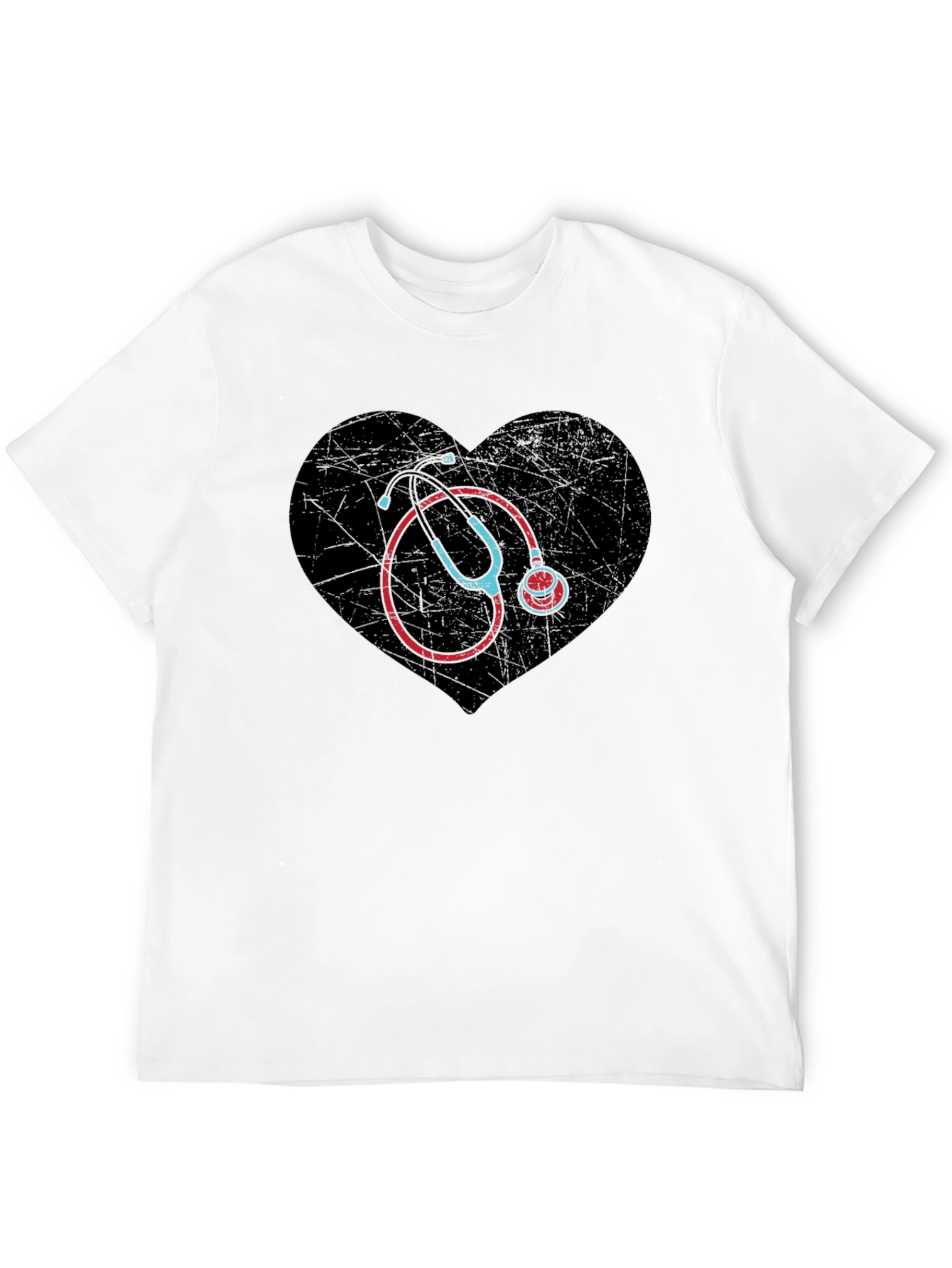 Heart Stethoscope T-Shirt - Medical Love Tee