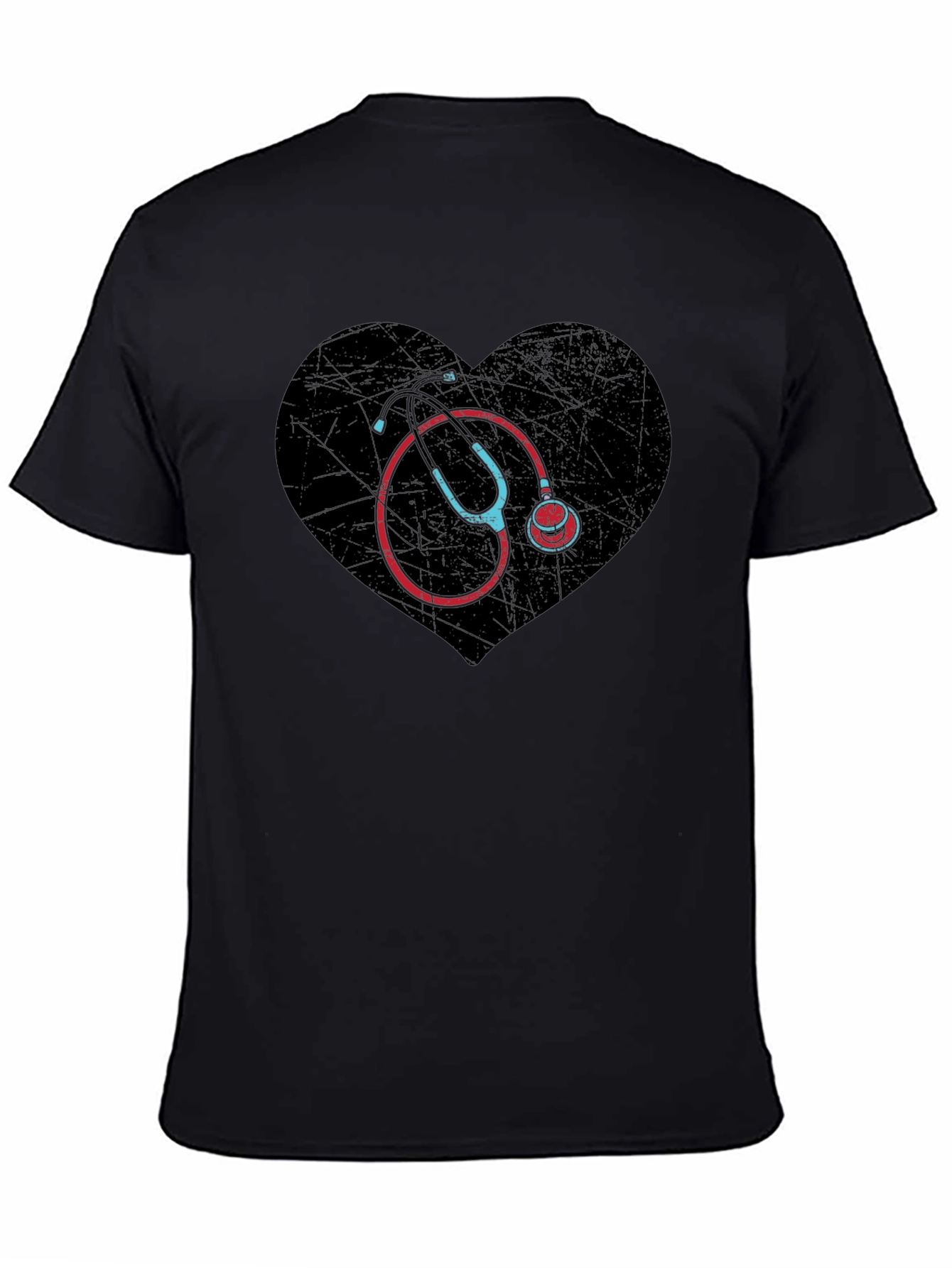 Heart Stethoscope T-Shirt - Medical Love Tee