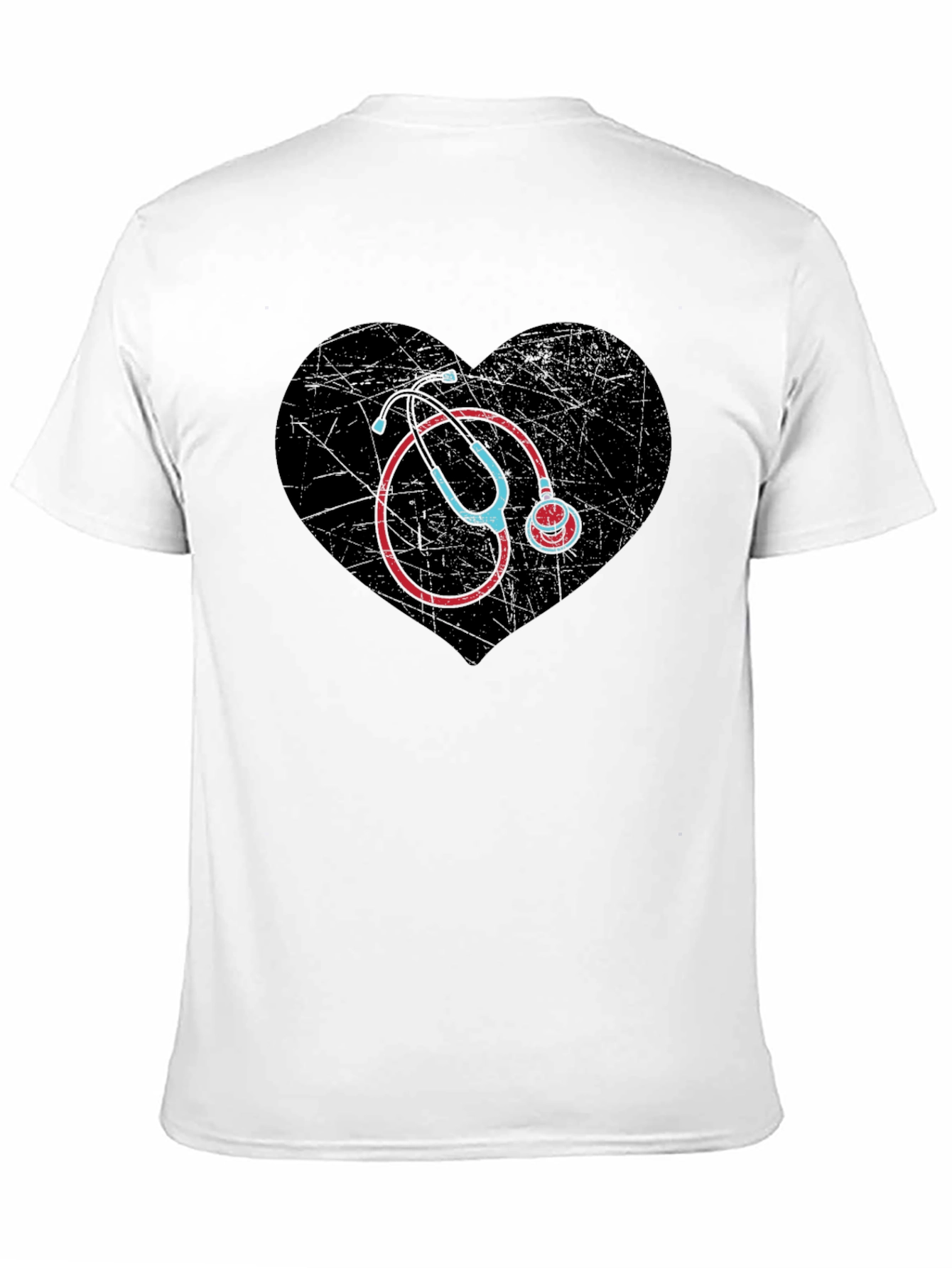 Heart Stethoscope T-Shirt - Medical Love Tee