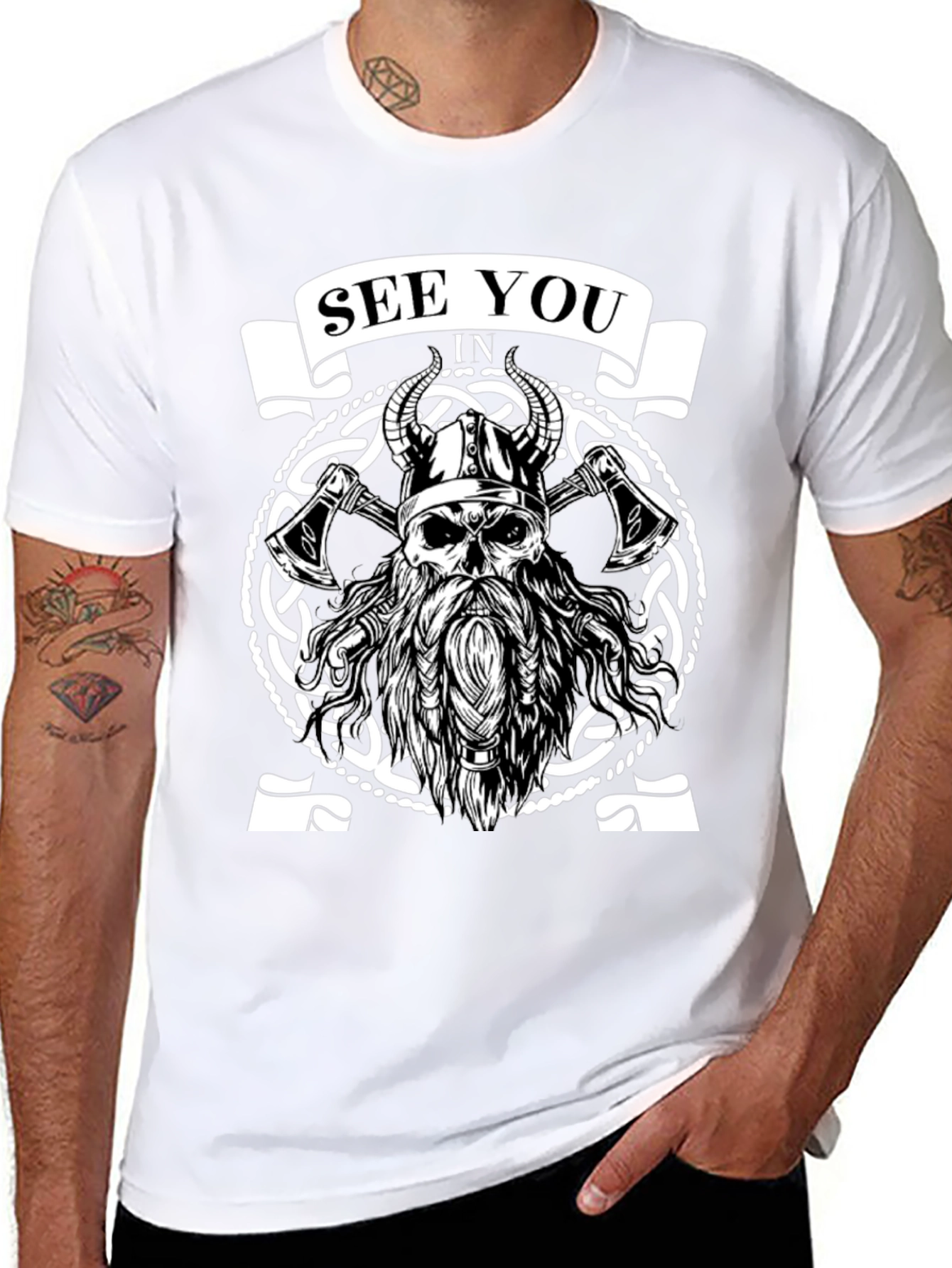 Viking Skull T-Shirt | See You In Valhalla