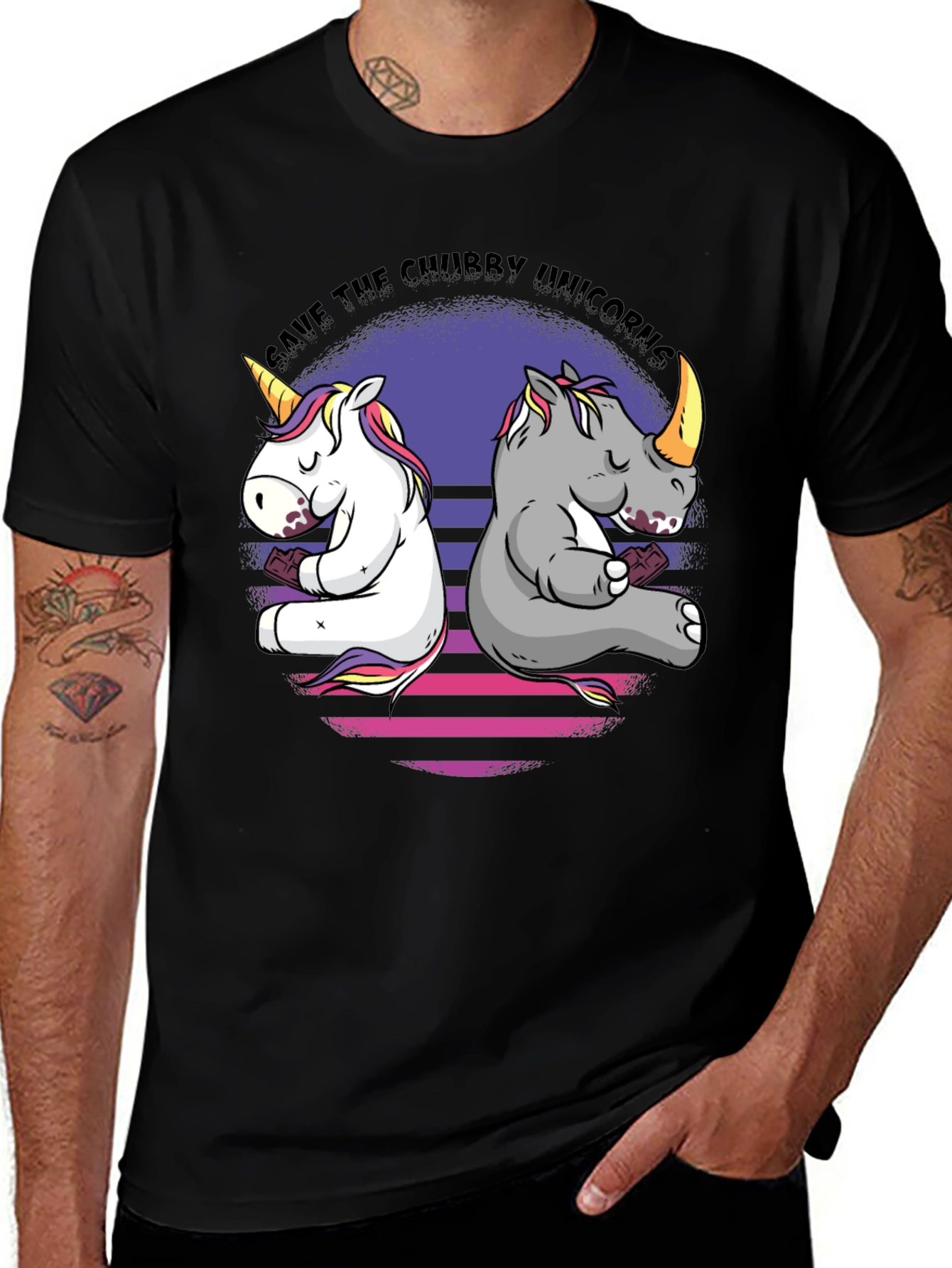 Save the Chubby Unicorns Graphic Tee