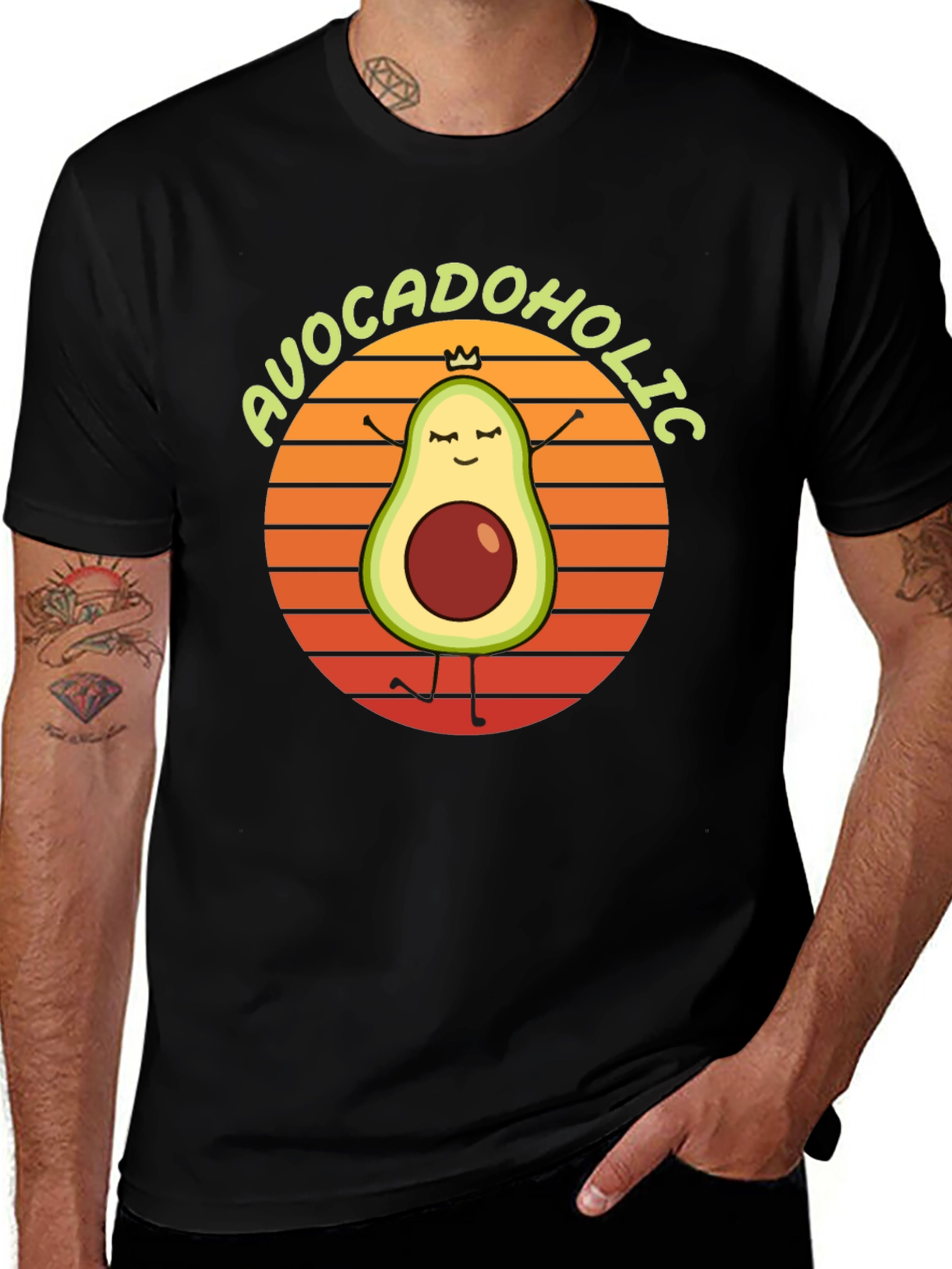 Avocadoholic Graphic T-Shirt