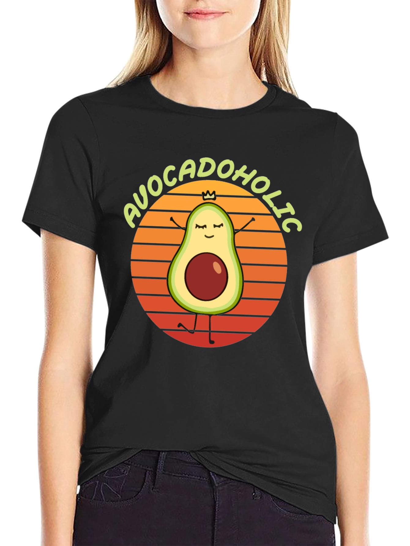 Avocadoholic Graphic T-Shirt