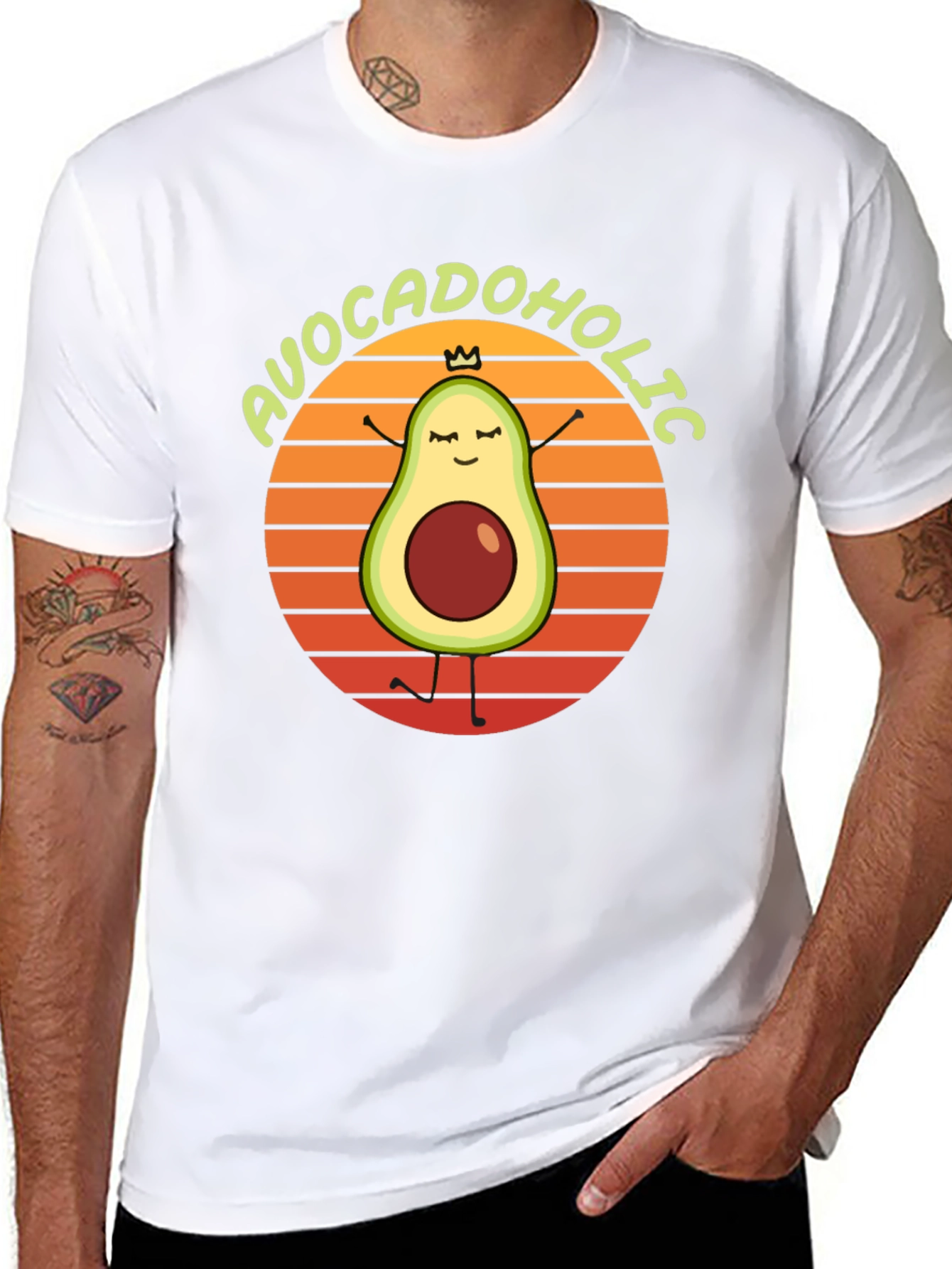 Avocadoholic Graphic T-Shirt