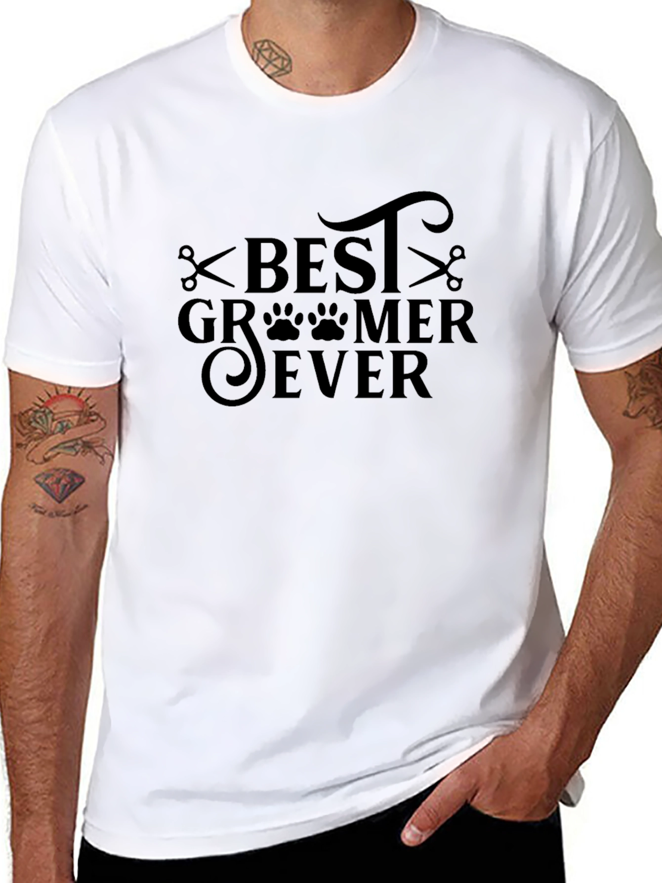 Best Groomer Ever T-Shirt - Pet Grooming Apparel