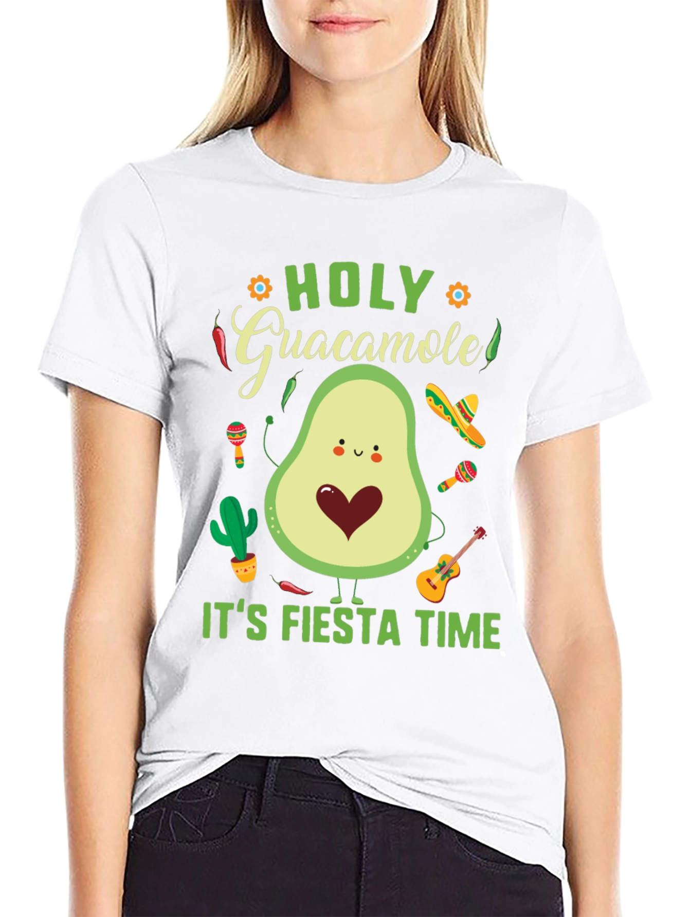 Fiesta Time Avocado Graphic Tee