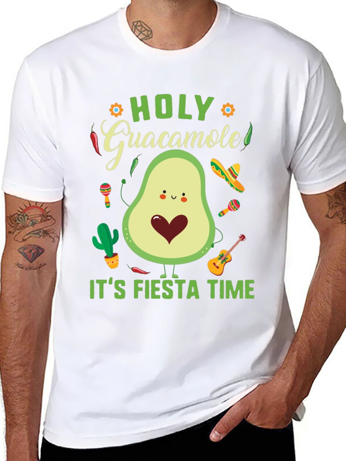 Fiesta Time Avocado Graphic Tee