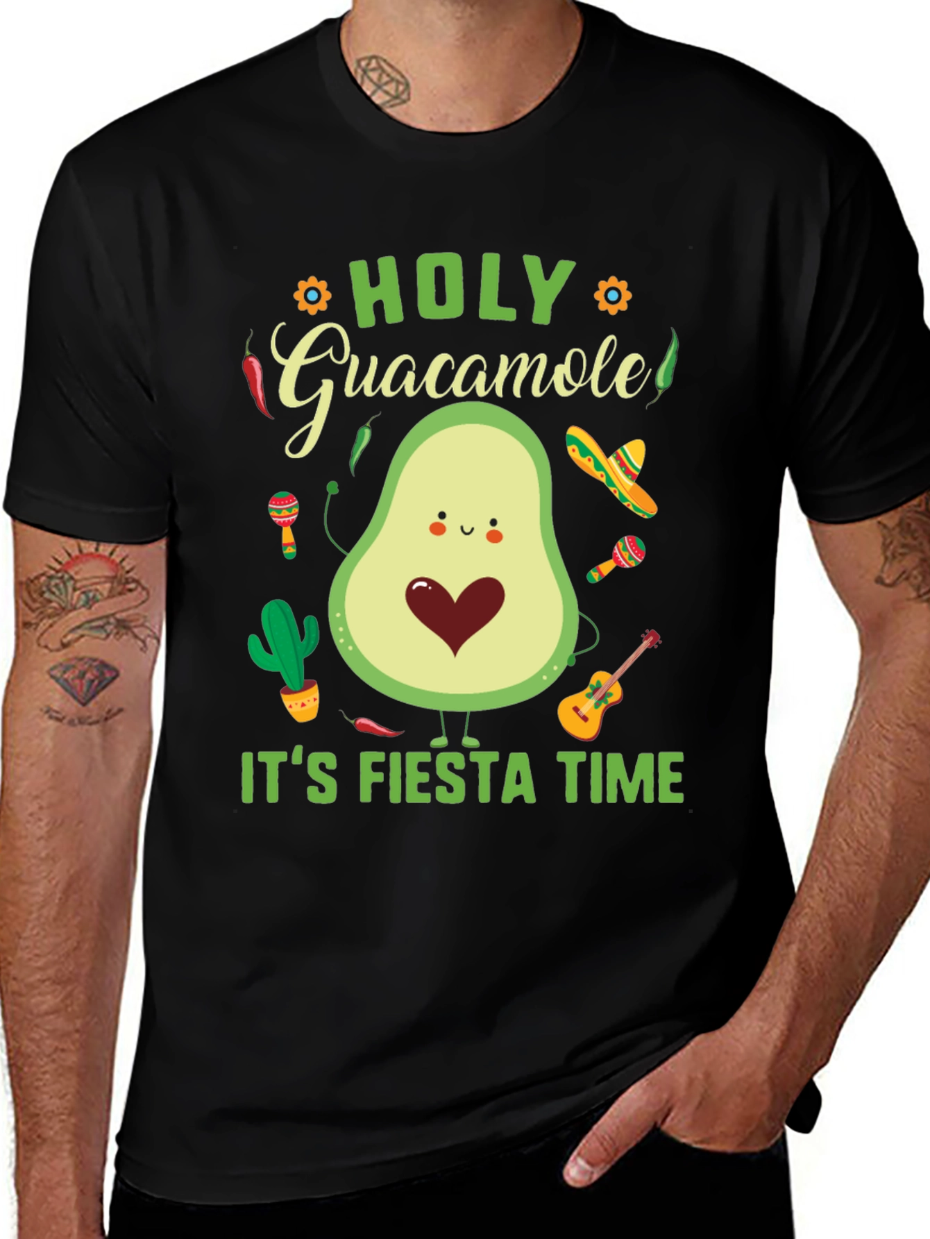 Fiesta Time Avocado Graphic Tee