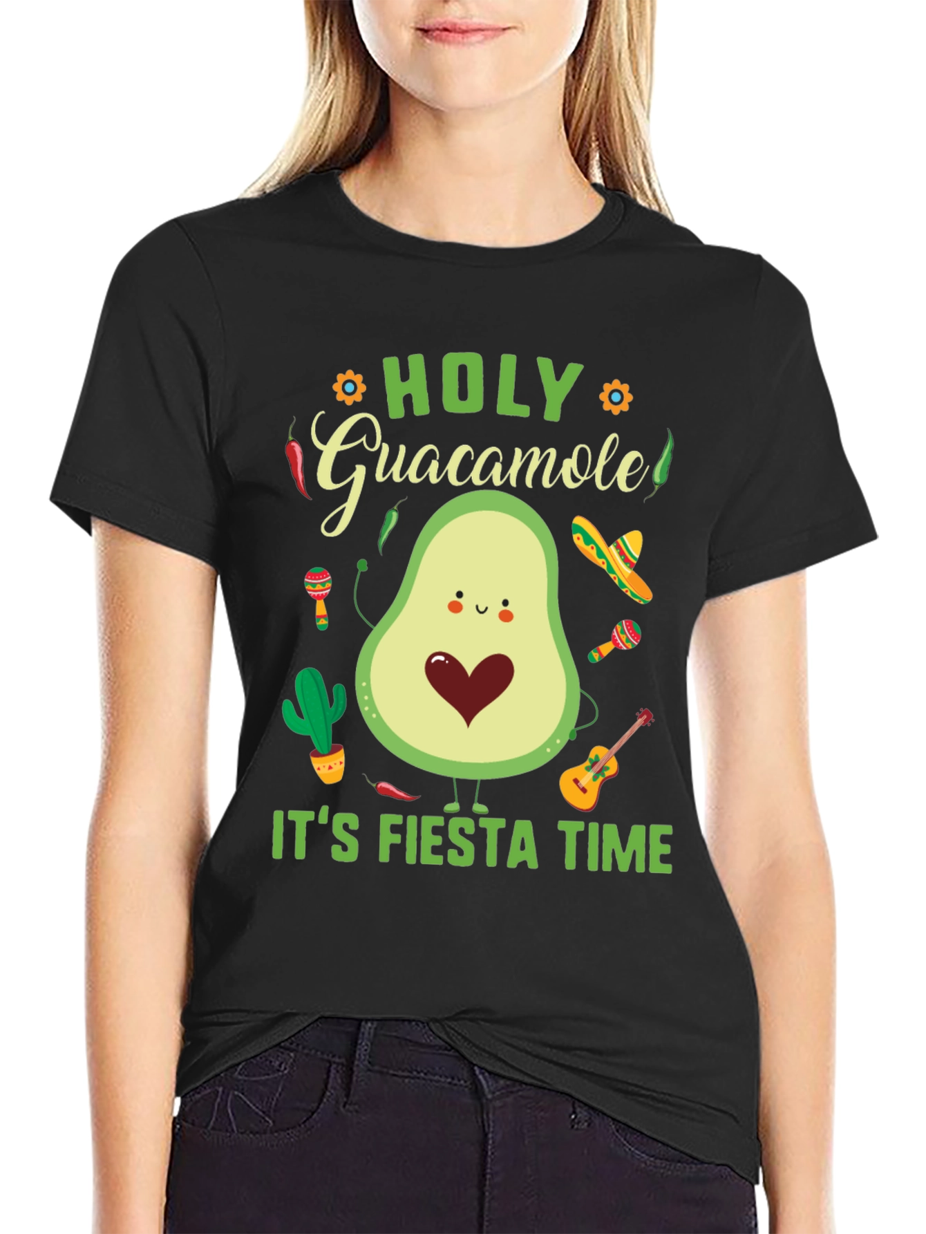 Fiesta Time Avocado Graphic Tee