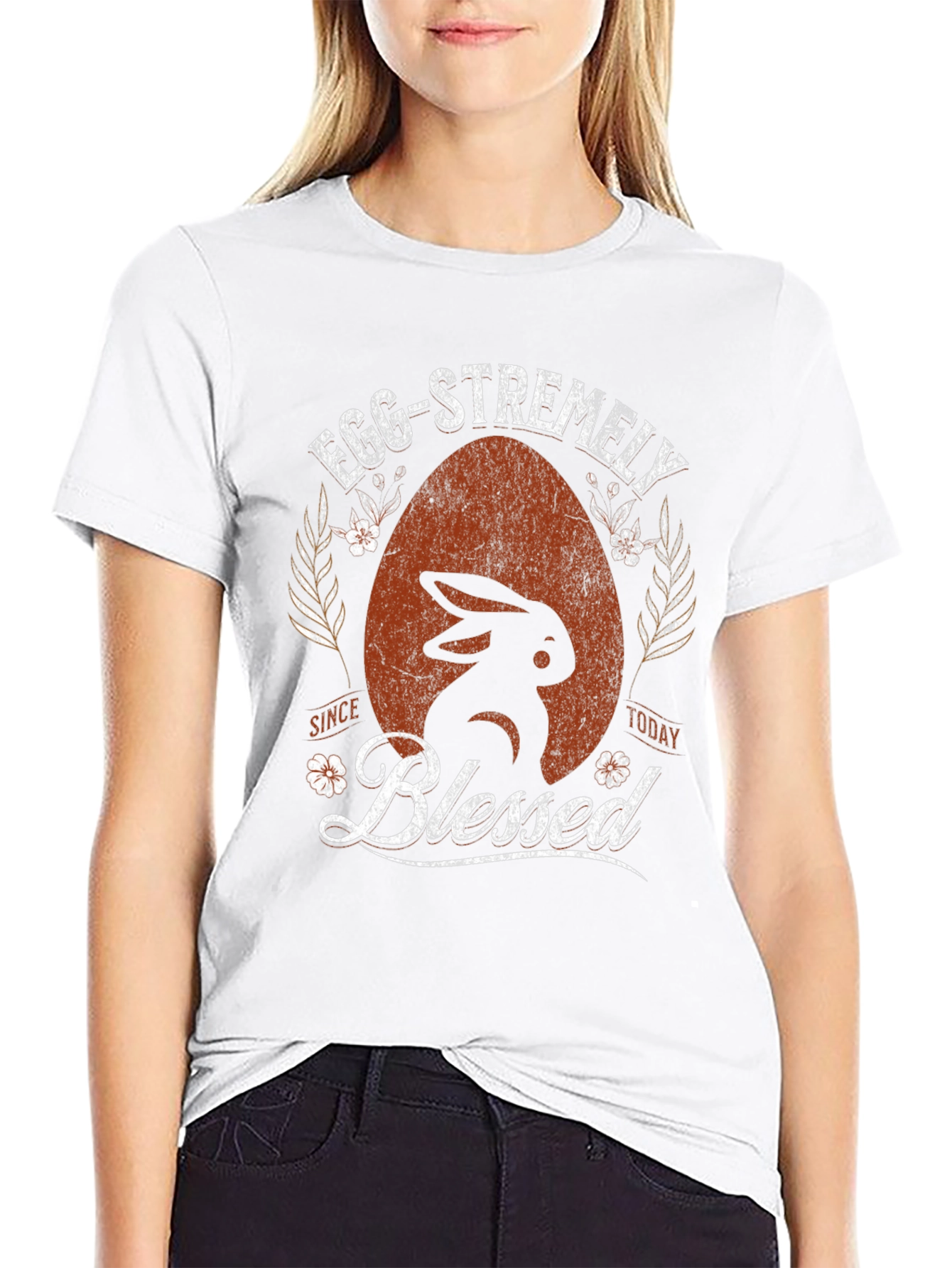 Egg-stremely Blessed Easter Bunny Graphic Tee