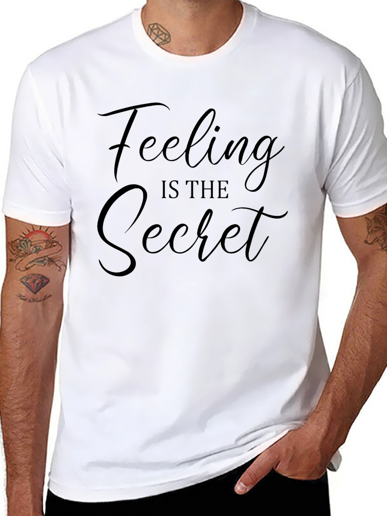 Feeling Is The Secret Tee - Black