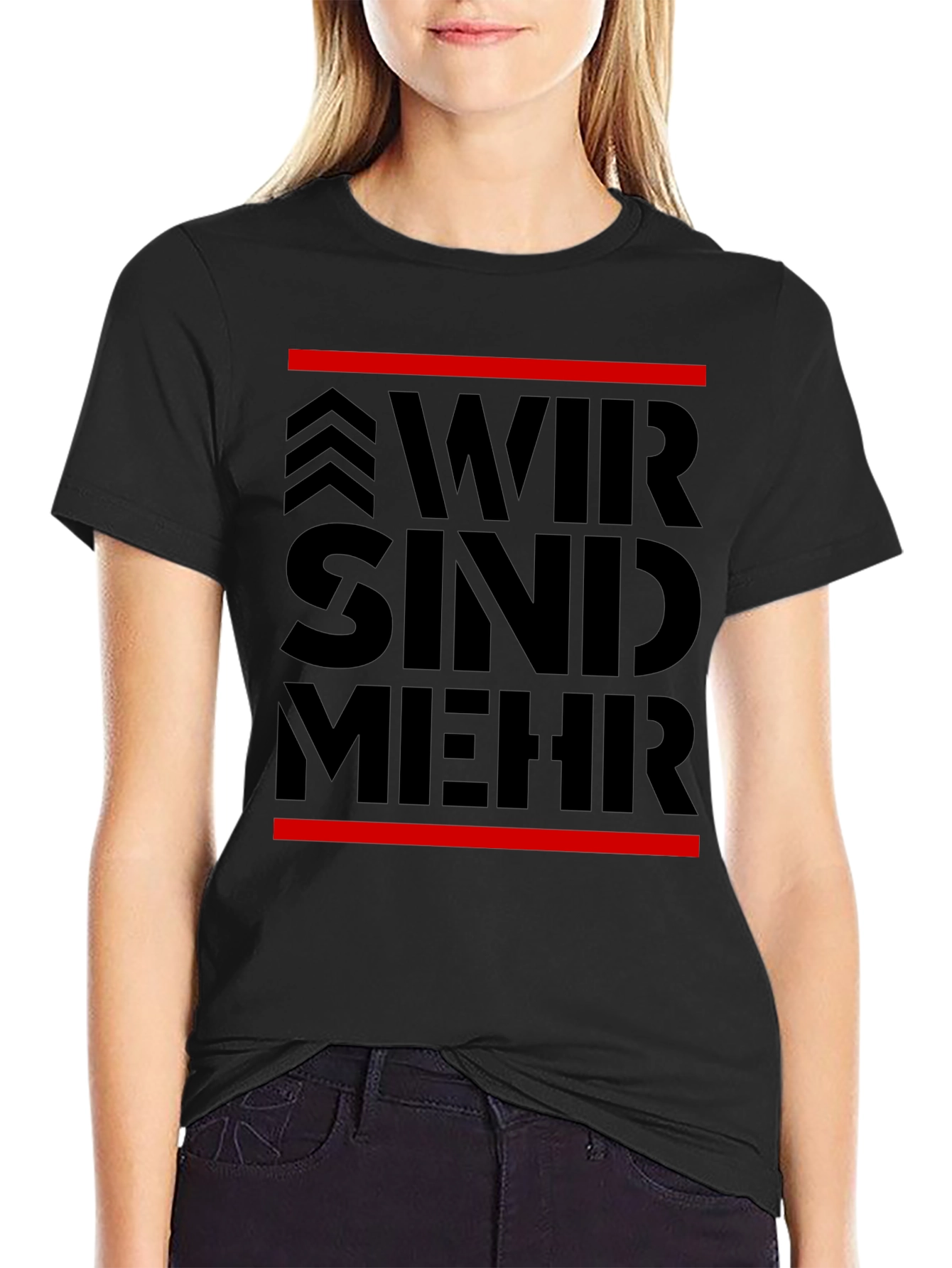 Wir Sind Mehr Graphic Tee - Bold Statement T-Shirt