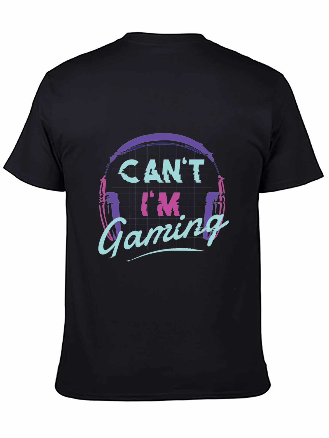 Cant Im Gaming Black T-Shirt