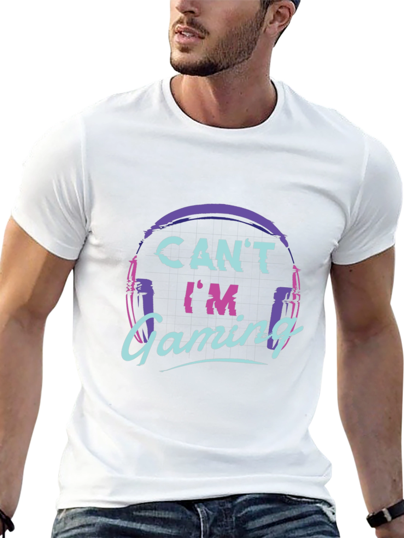 Cant Im Gaming Black T-Shirt