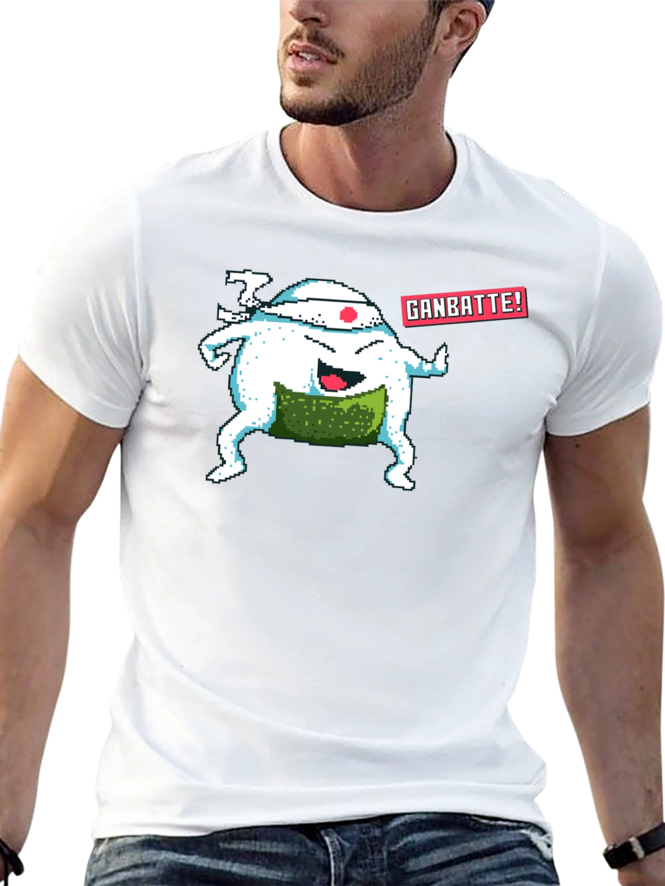 Pixel Sushi T-Shirt - Ganbatte!