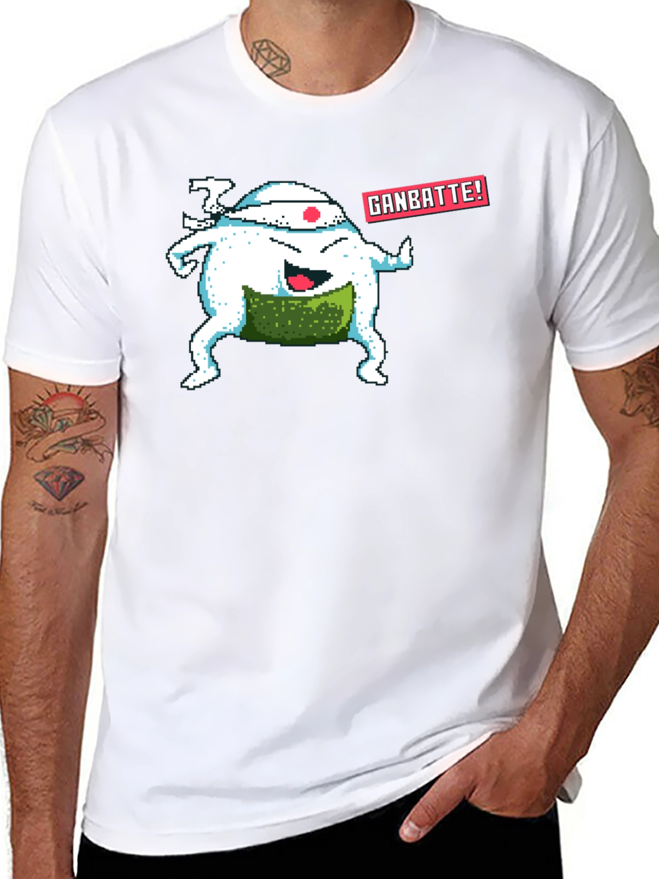 Pixel Sushi T-Shirt - Ganbatte!