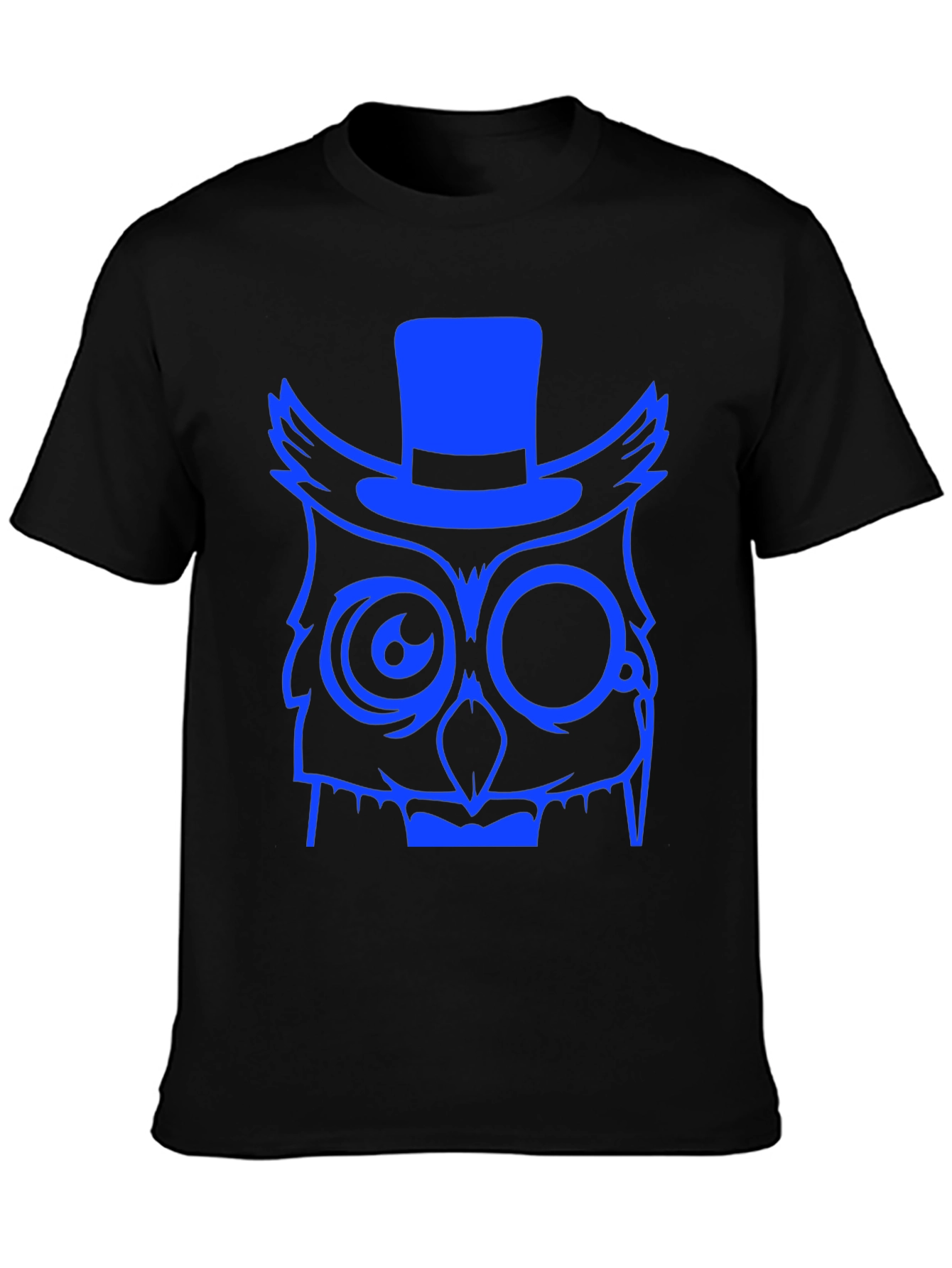 Owl Top Hat Graphic Tee - Unique Design T-Shirt