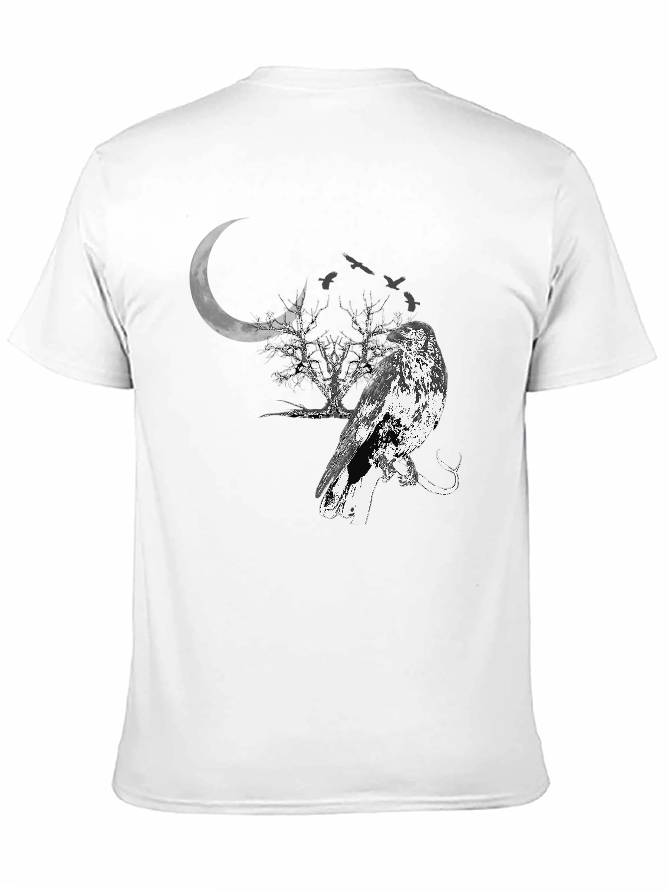Raven Moon T-Shirt - Gothic Style Tee