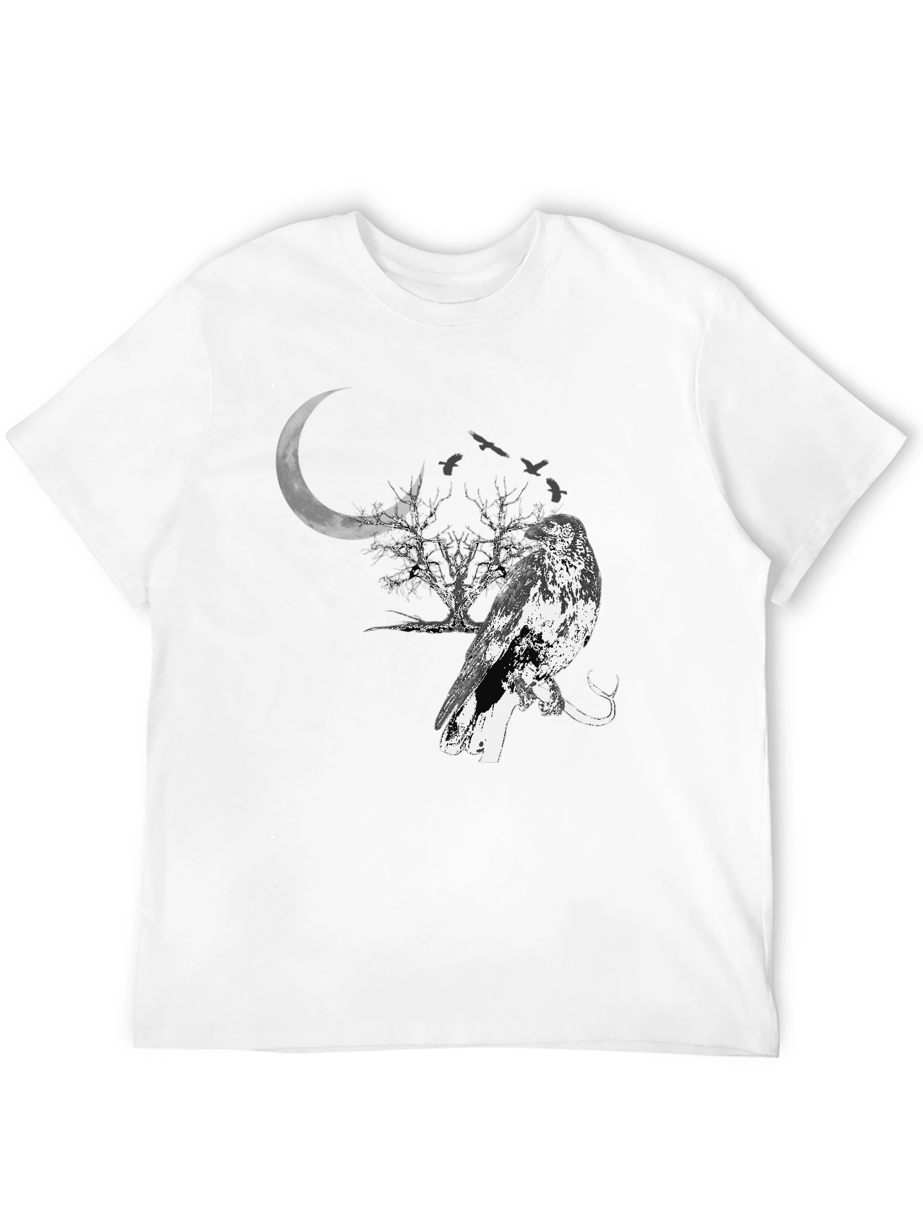 Raven Moon T-Shirt - Gothic Style Tee