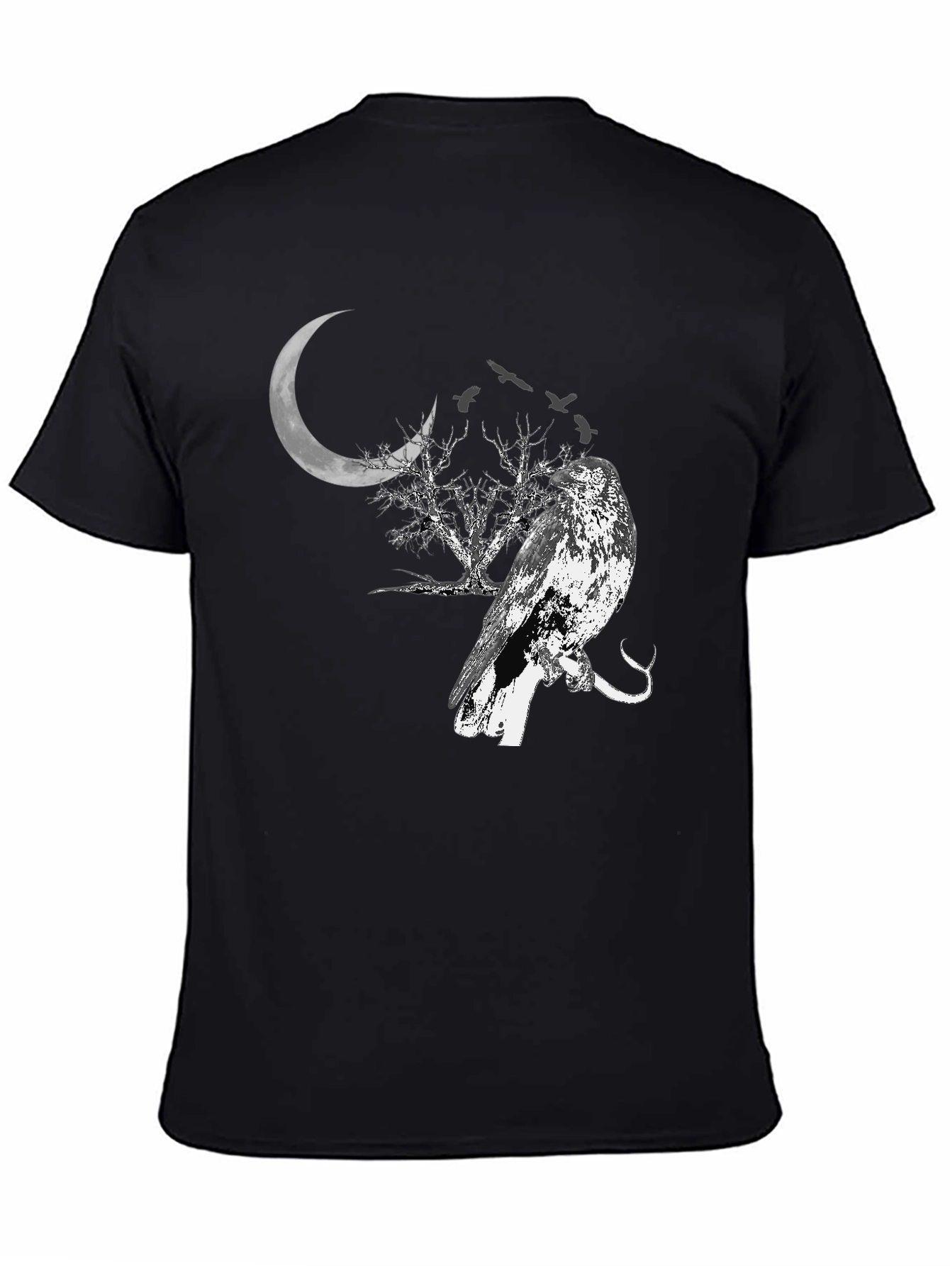 Raven Moon T-Shirt - Gothic Style Tee