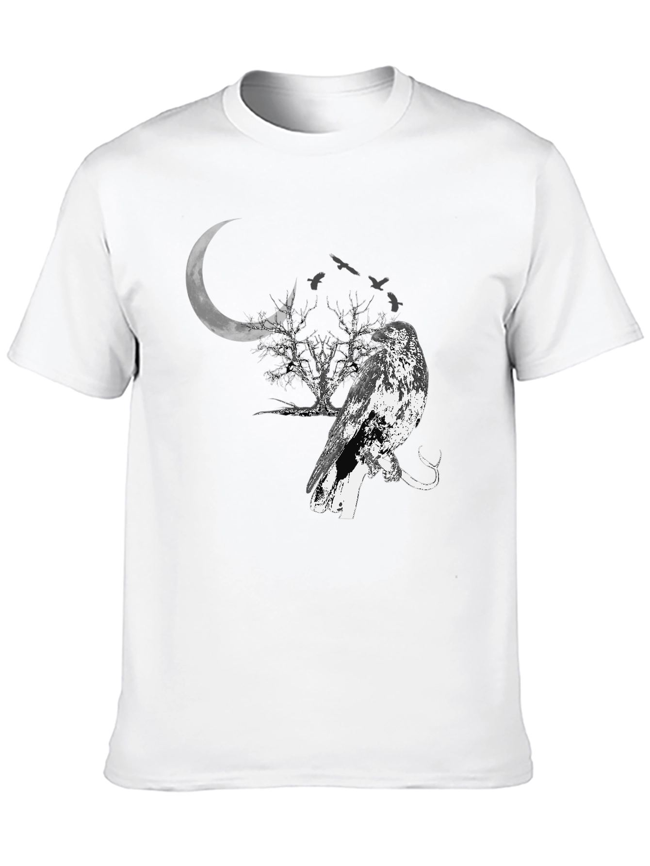 Raven Moon T-Shirt - Gothic Style Tee