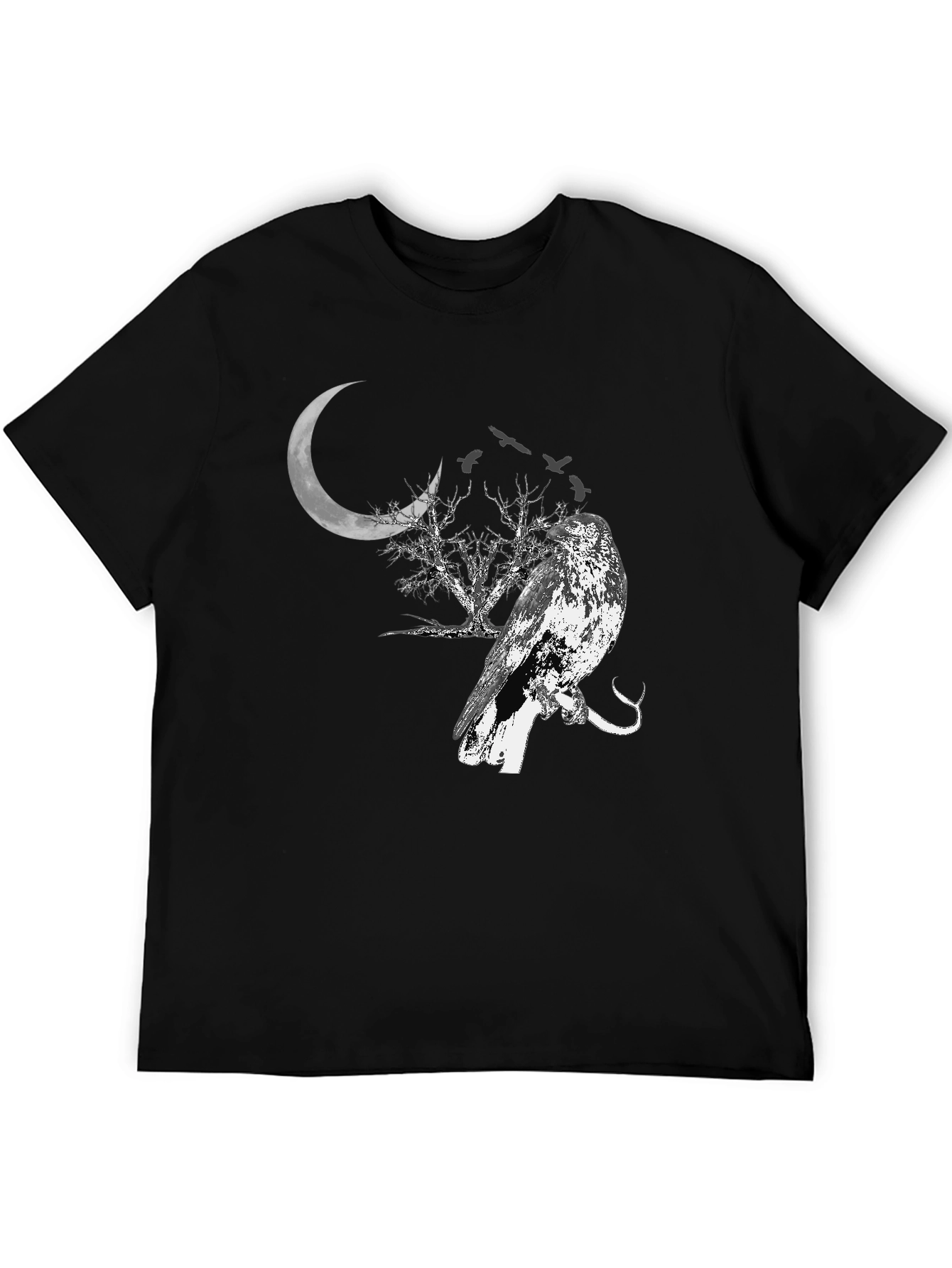 Raven Moon T-Shirt - Gothic Style Tee