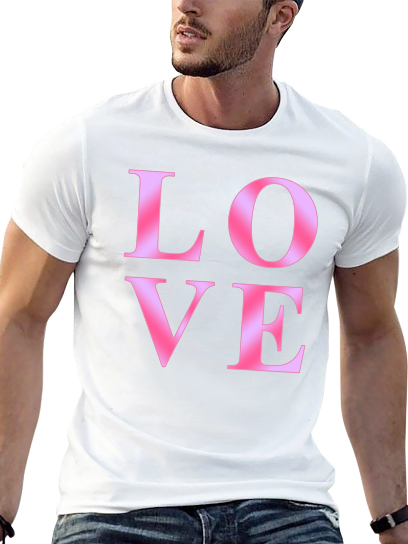 Love Gradient Graphic T-Shirt