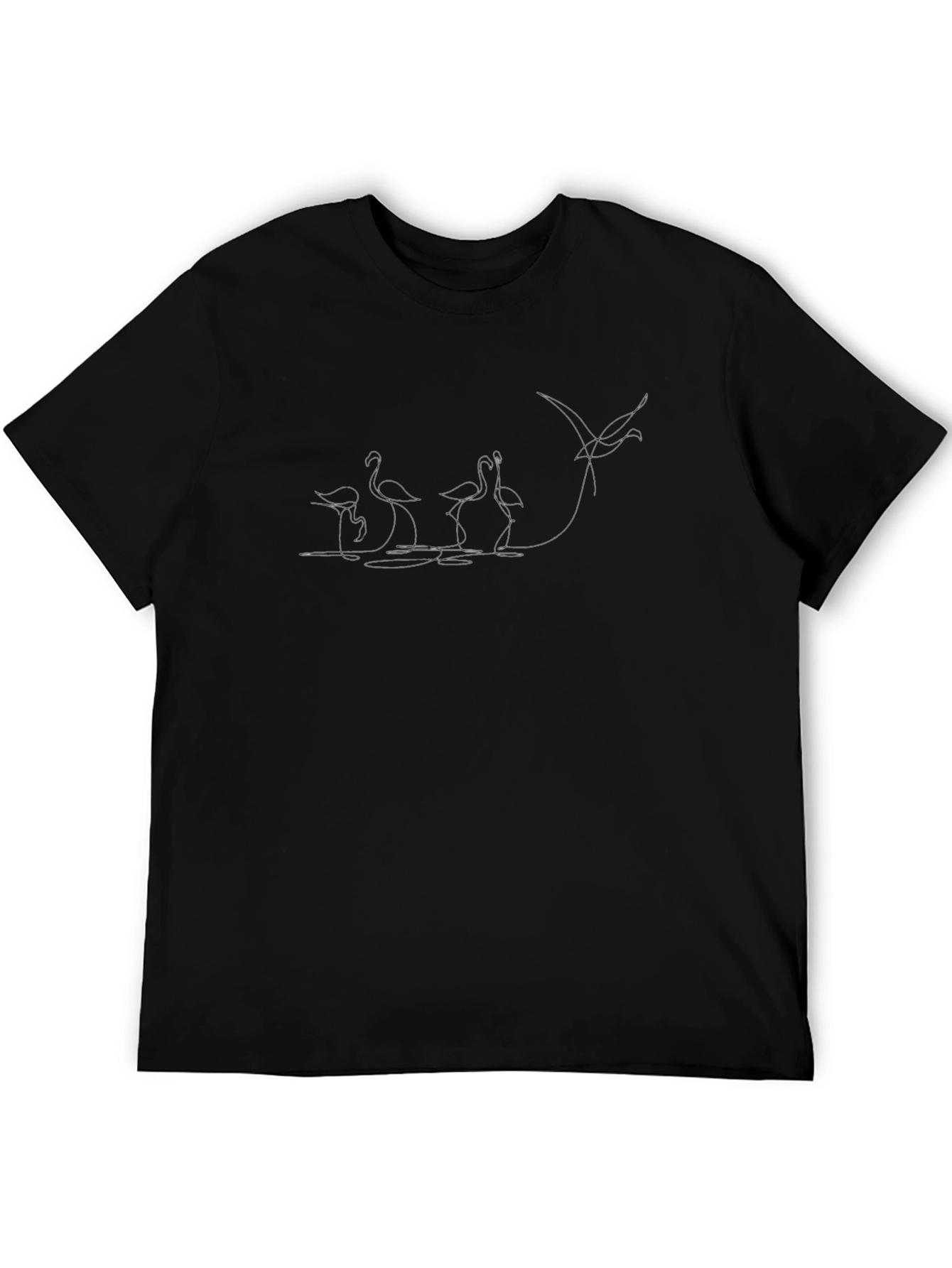 Minimalist Flamingo Graphic T-Shirt
