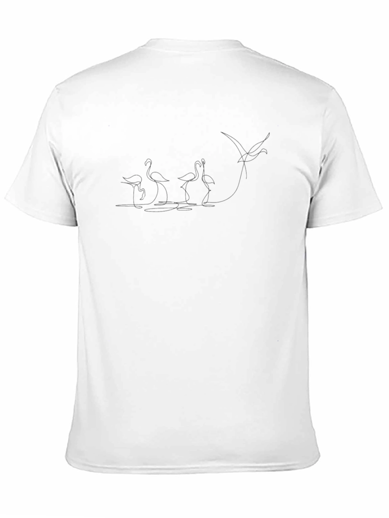 Minimalist Flamingo Graphic T-Shirt