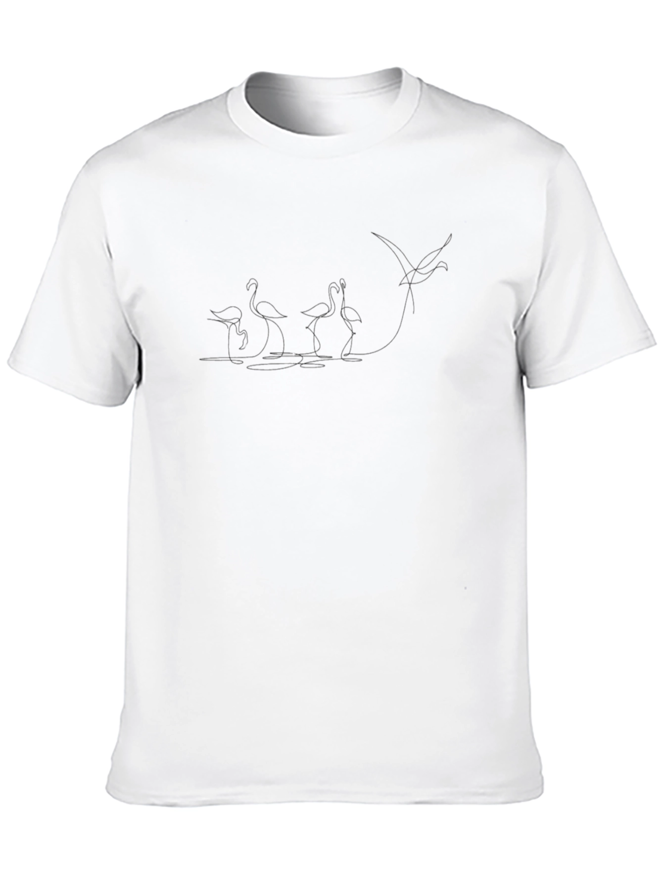 Minimalist Flamingo Graphic T-Shirt