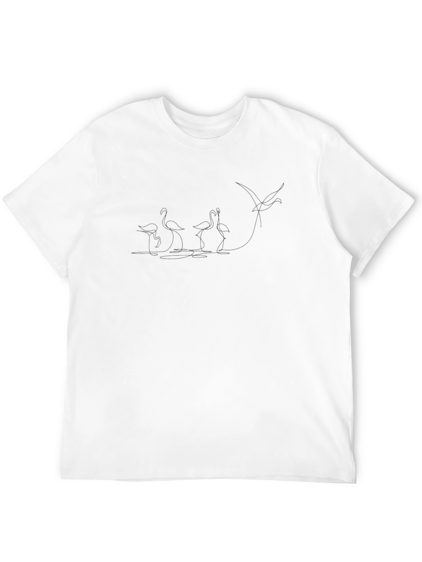 Minimalist Flamingo Graphic T-Shirt