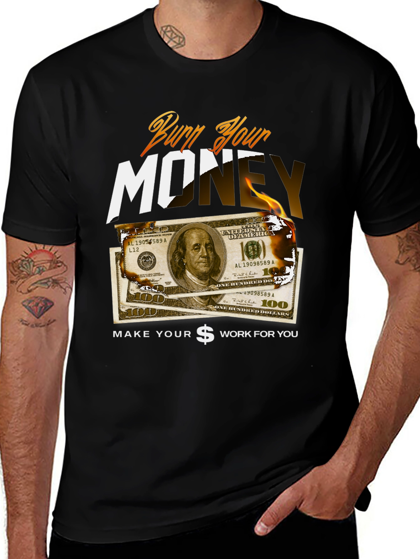 Burn Your Money Graphic Tee
