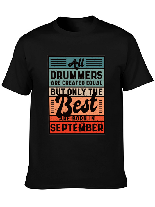 Drummer September Birthday T-Shirt