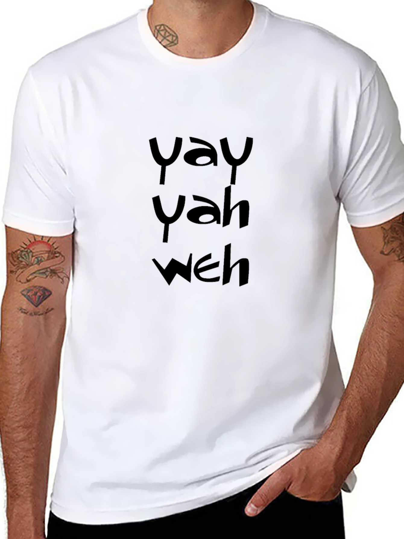 Yay Yah Weh Black T-Shirt