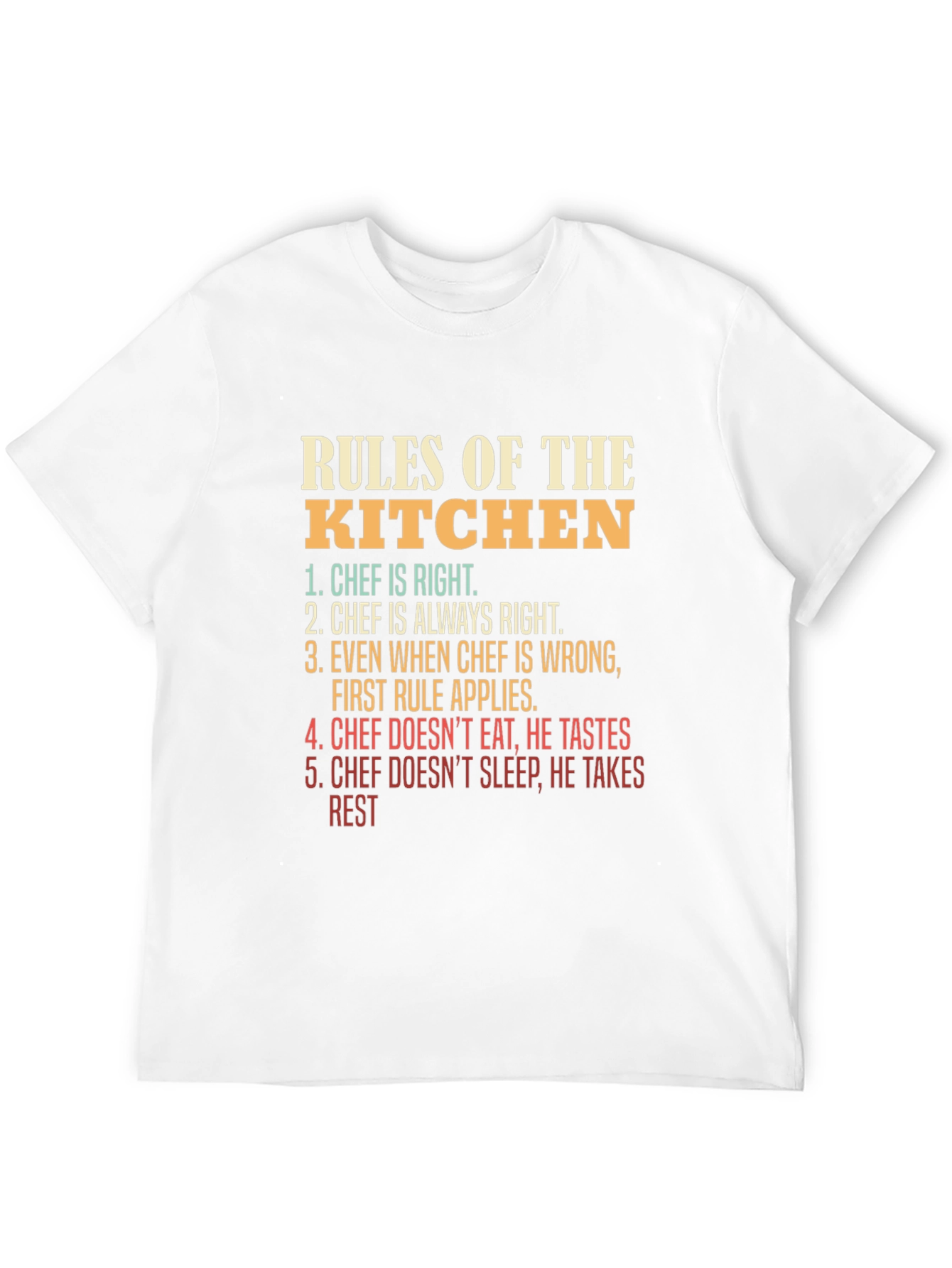 Rules of the Kitchen T-Shirt - Chef Edition
