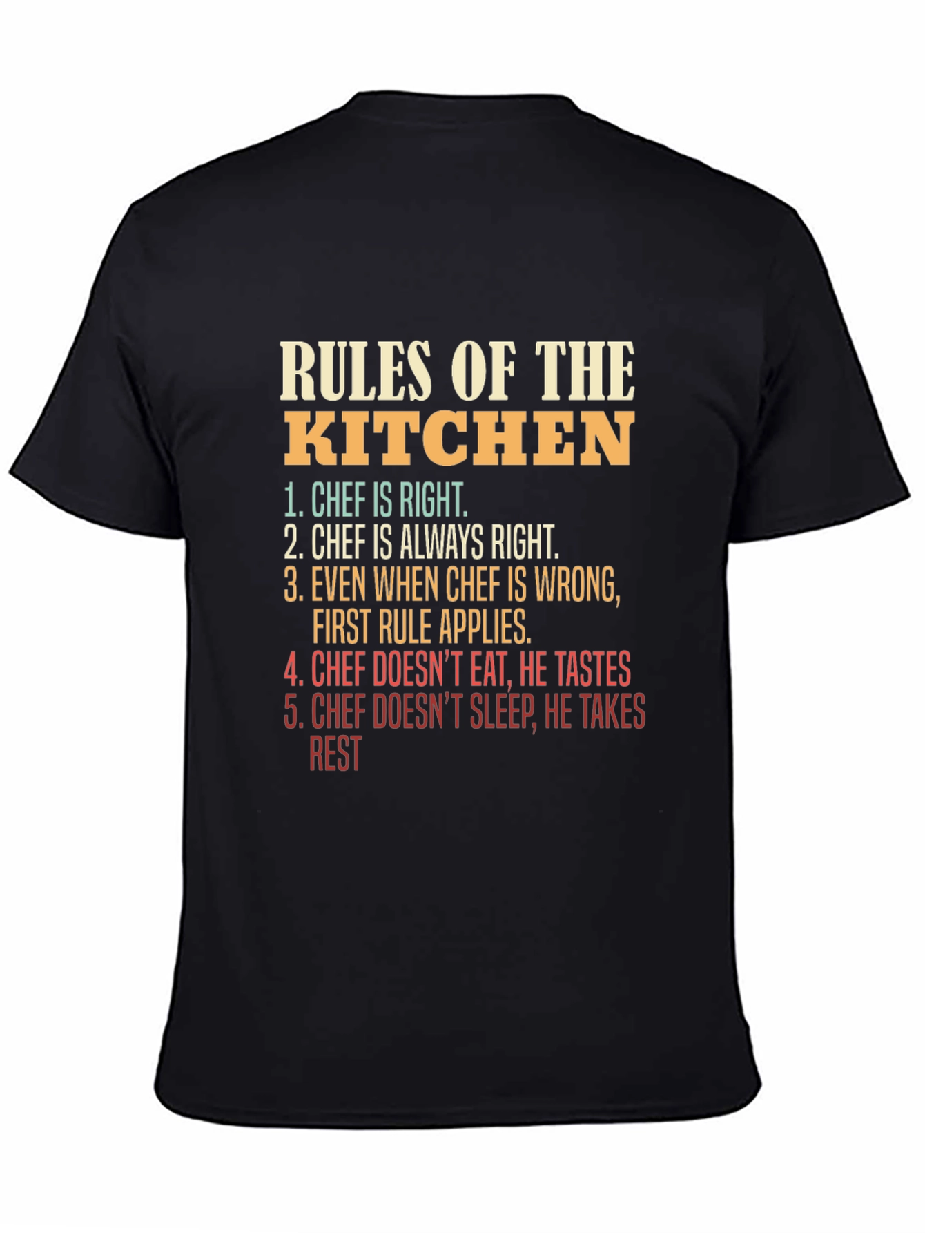 Rules of the Kitchen T-Shirt - Chef Edition