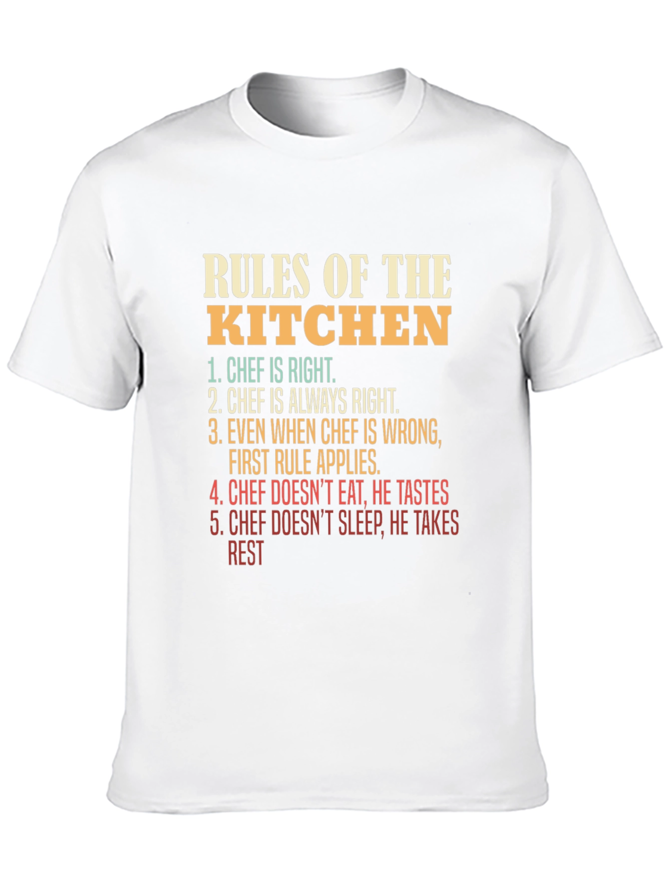 Rules of the Kitchen T-Shirt - Chef Edition