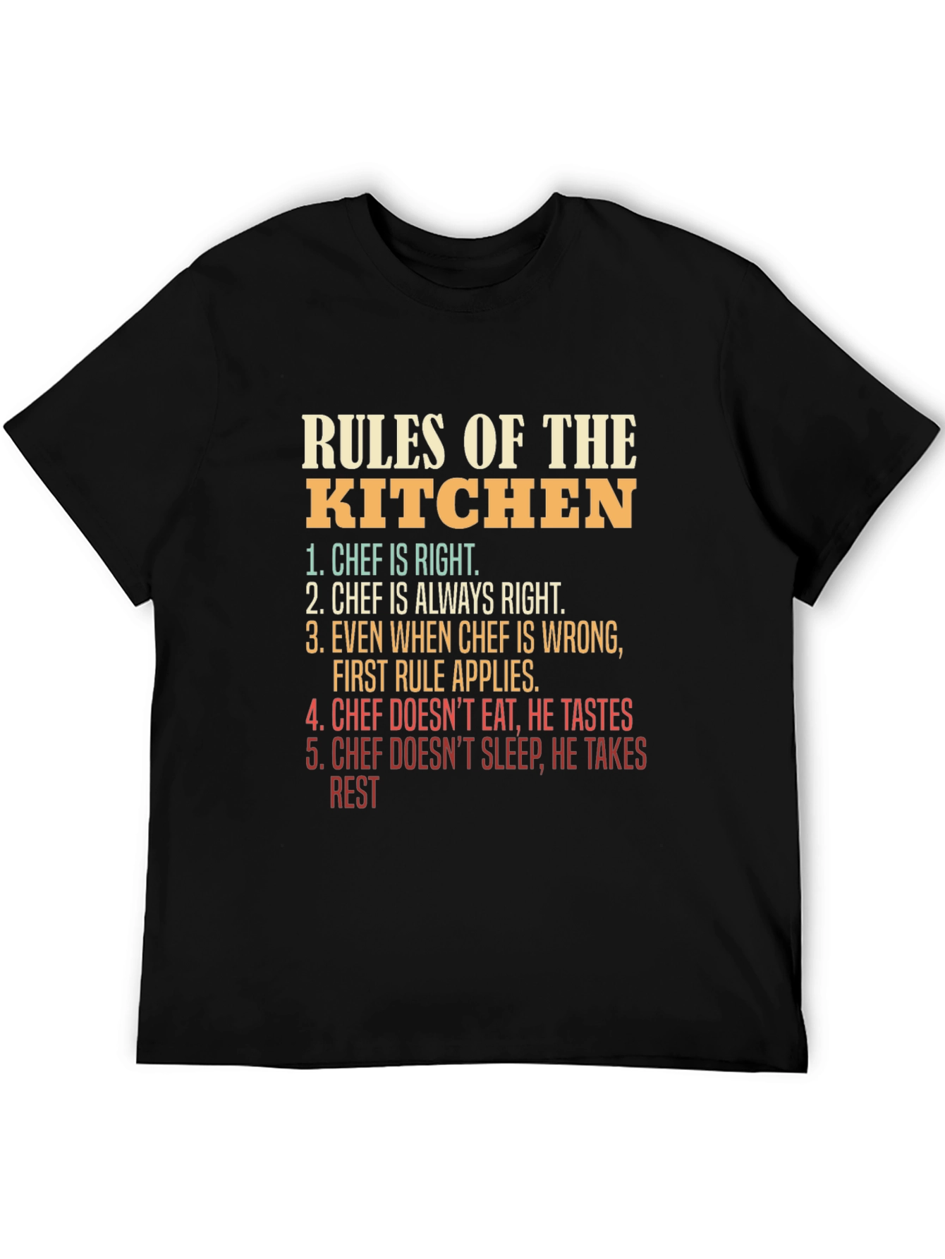 Rules of the Kitchen T-Shirt - Chef Edition
