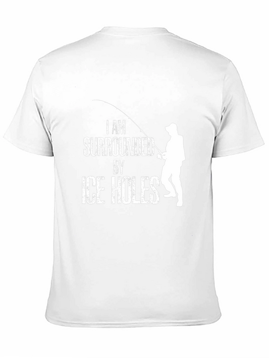 Ice Fishing T-Shirt - Surrounded by Ice Holes